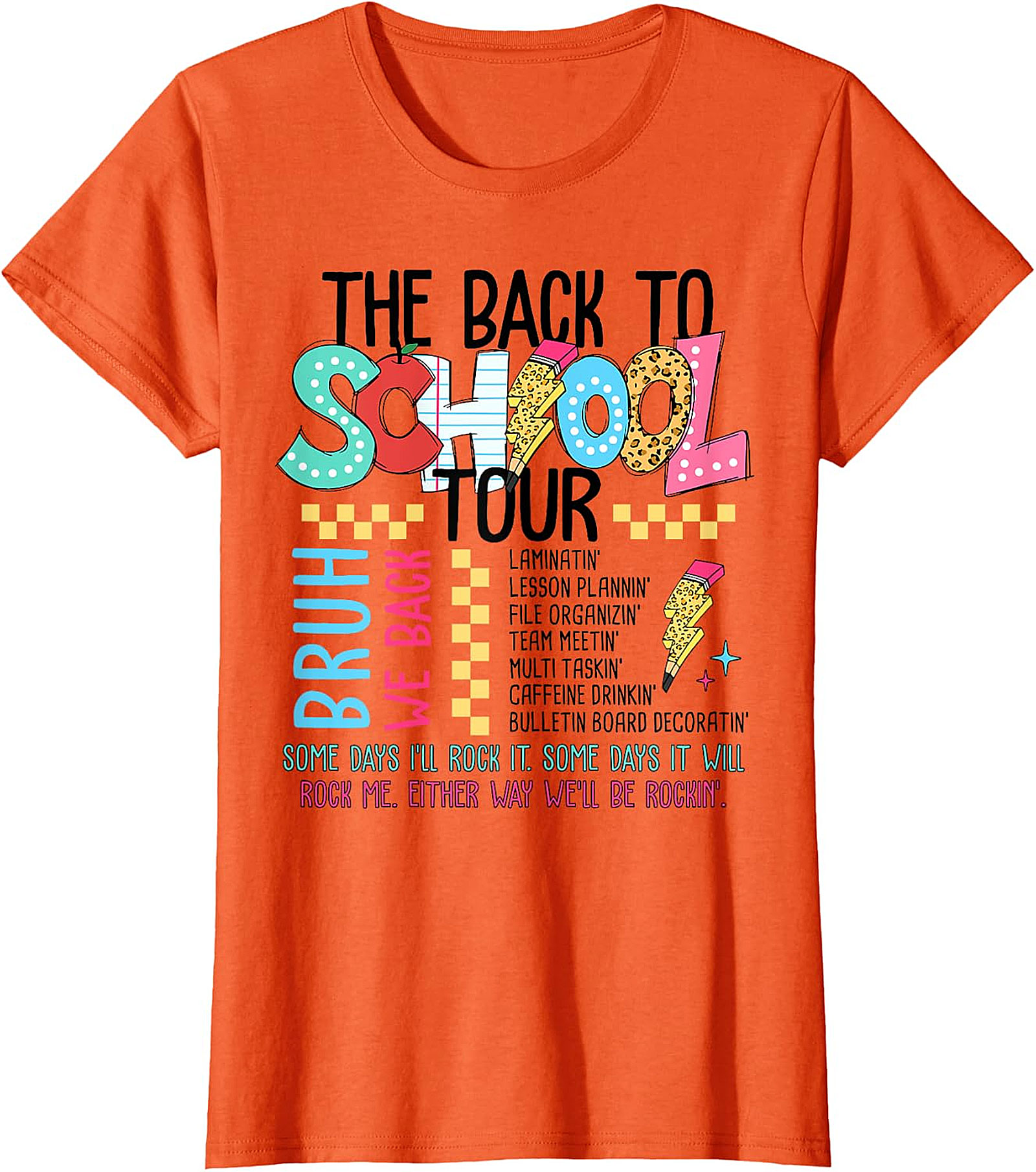 Back To School Tour T-Shirt - Teacher Graphic Tee