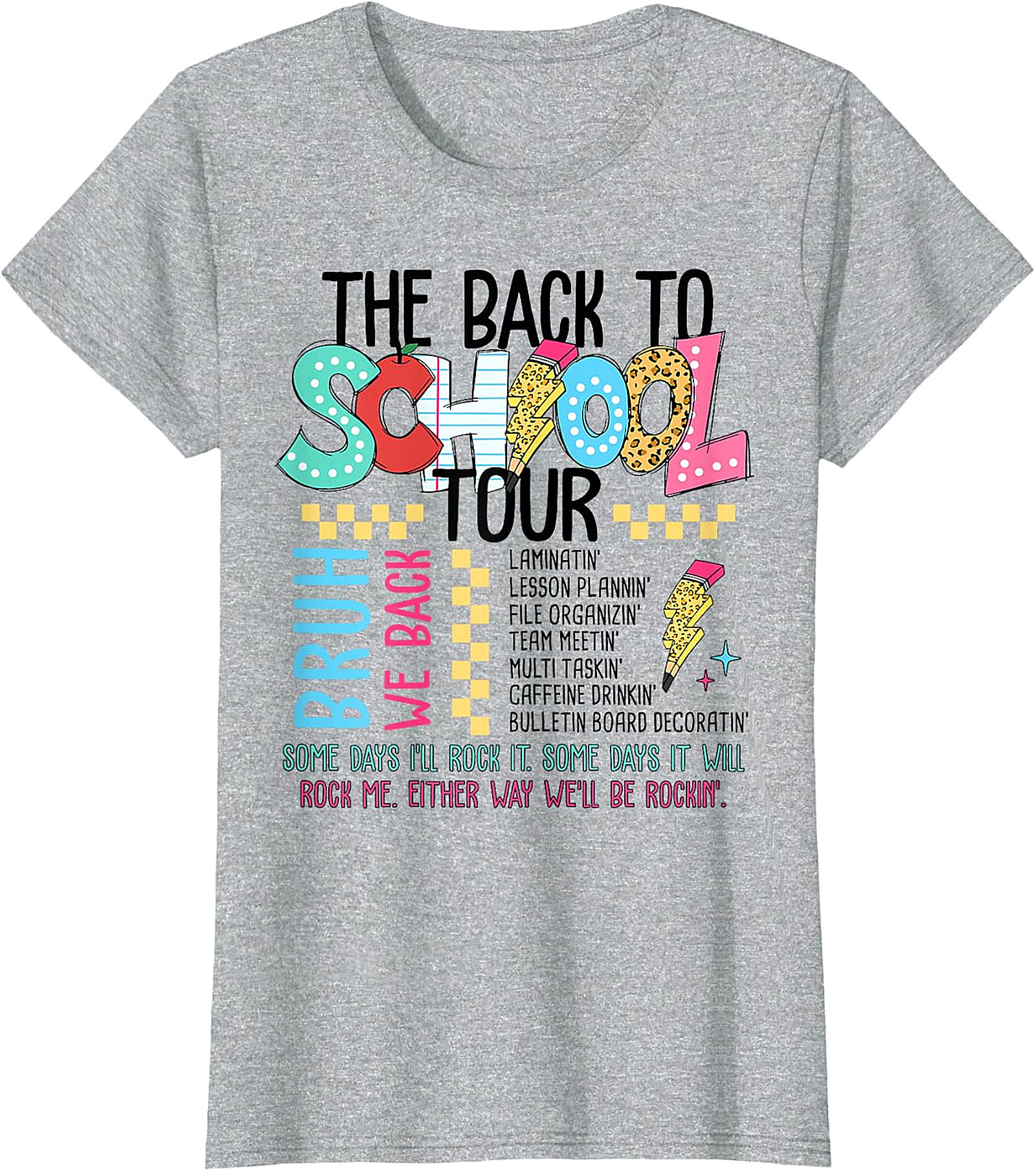 Back To School Tour T-Shirt - Teacher Graphic Tee