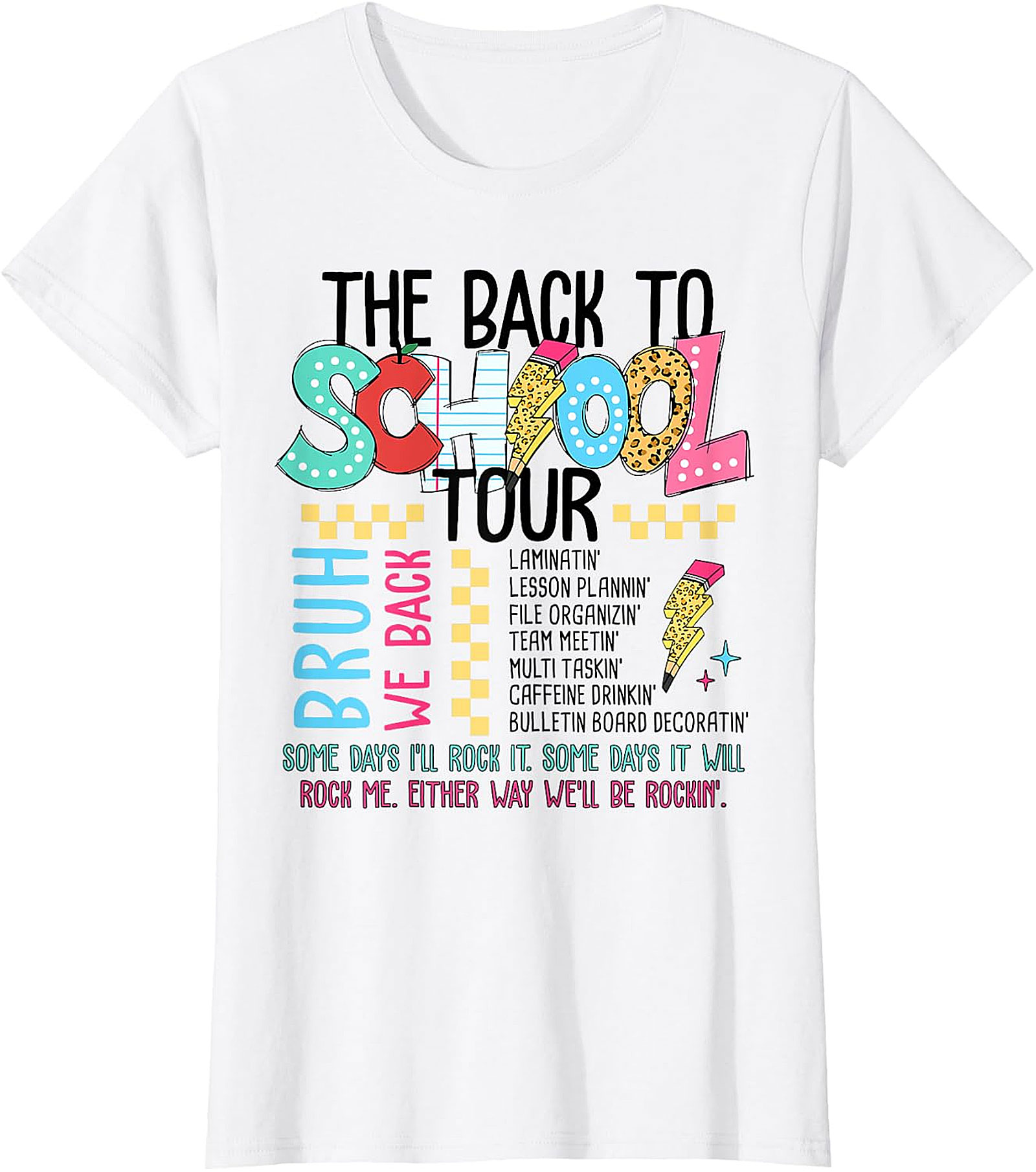 Back To School Tour T-Shirt - Teacher Graphic Tee