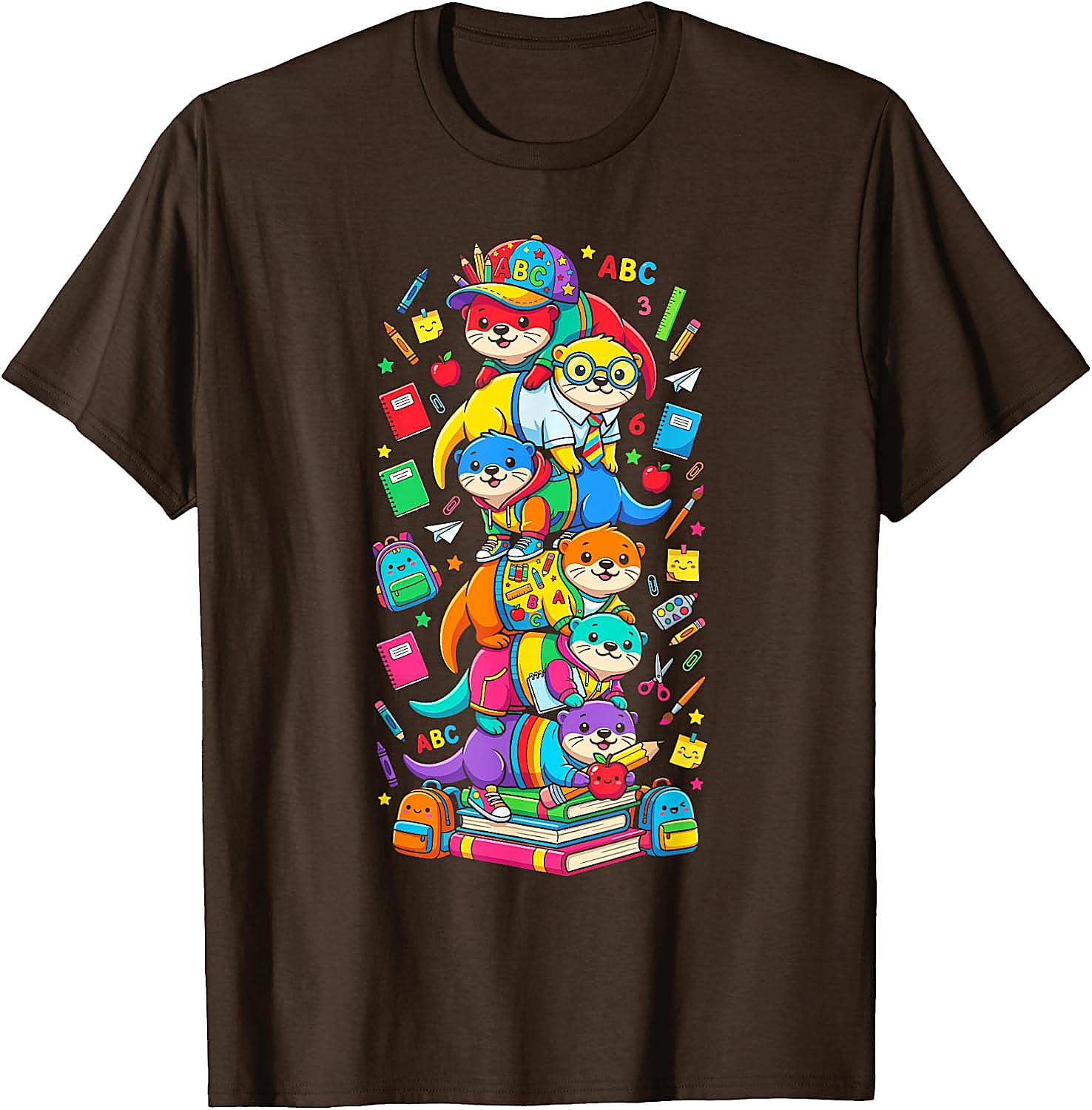 Funny Otter Back to School Teacher T-Shirt | Cute Graphic Tee