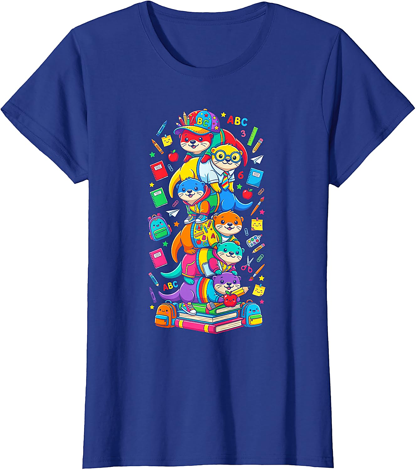 Funny Otter Back to School Teacher T-Shirt | Cute Graphic Tee