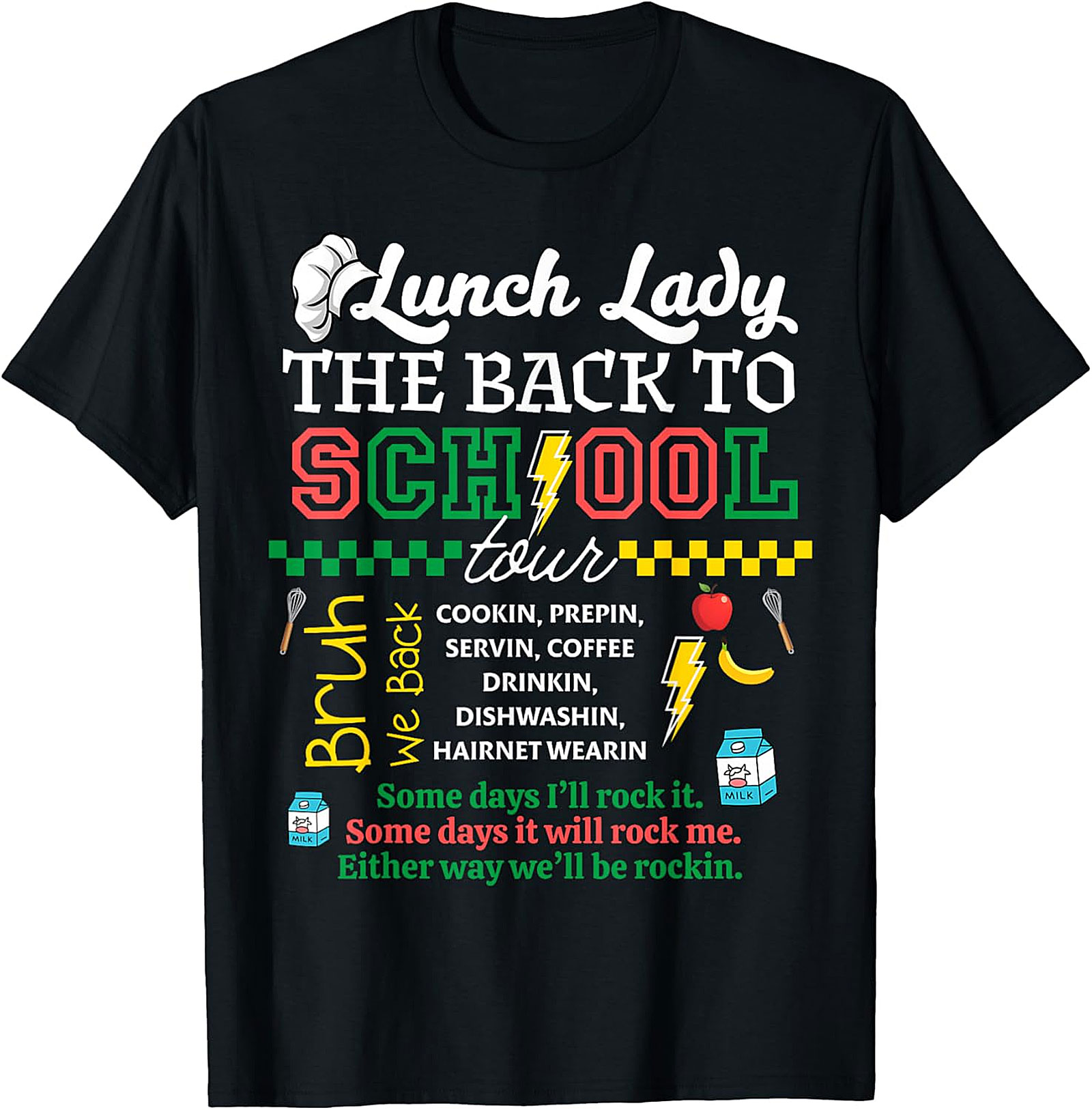 Lunch Lady Back to School Tour T-Shirt | Cafeteria Staff Gift