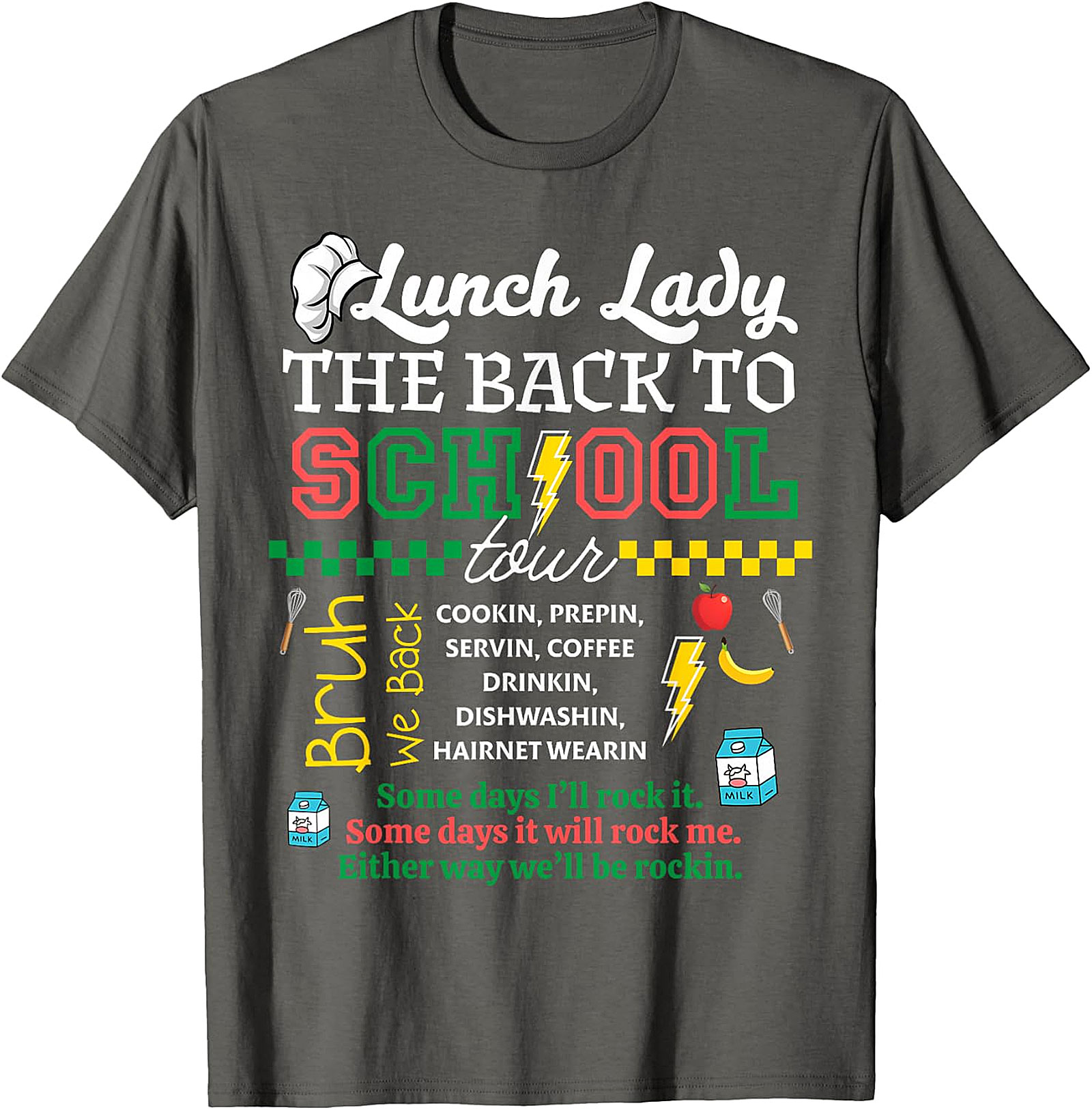 Lunch Lady Back to School Tour T-Shirt | Cafeteria Staff Gift