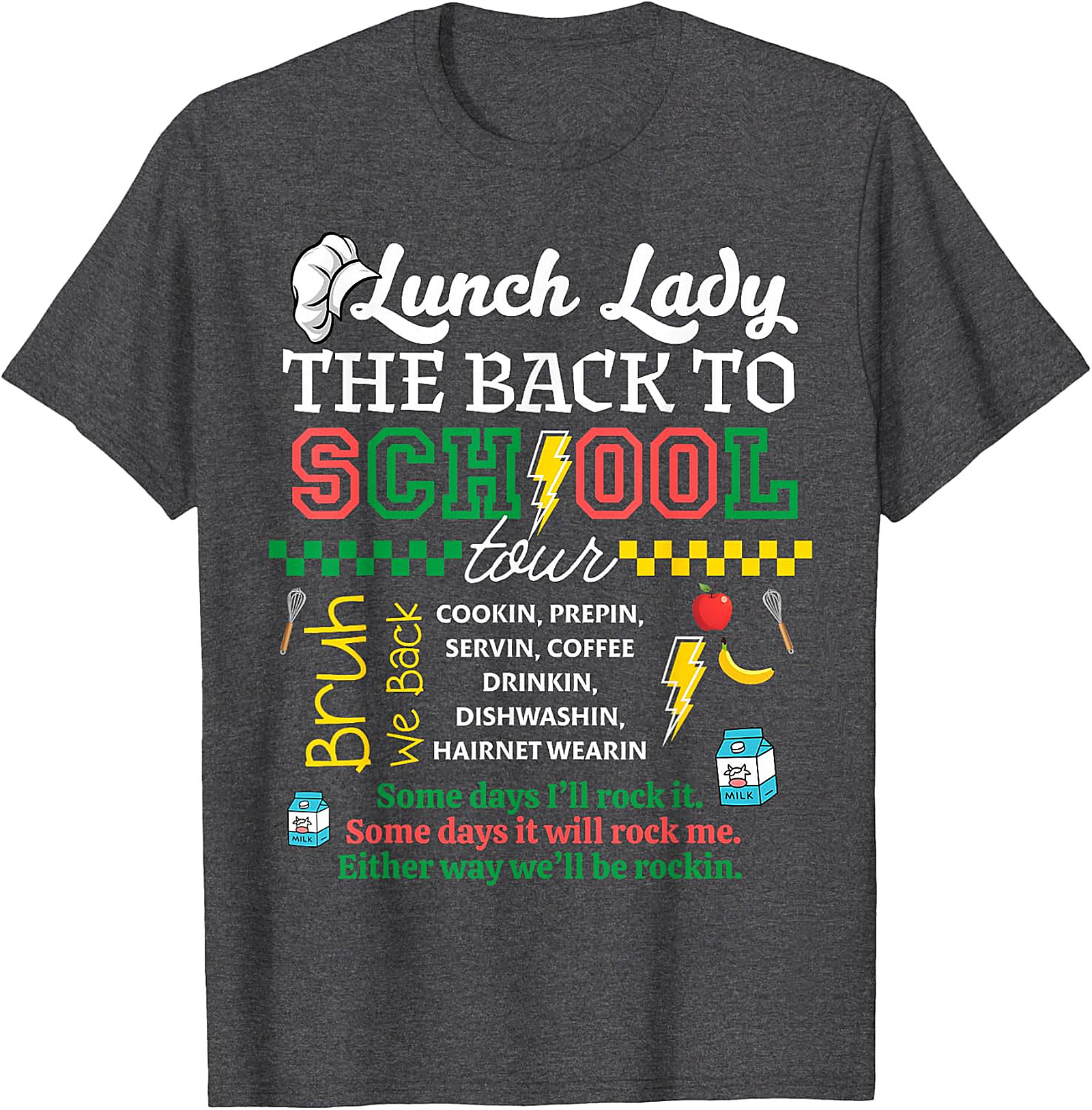 Lunch Lady Back to School Tour T-Shirt | Cafeteria Staff Gift
