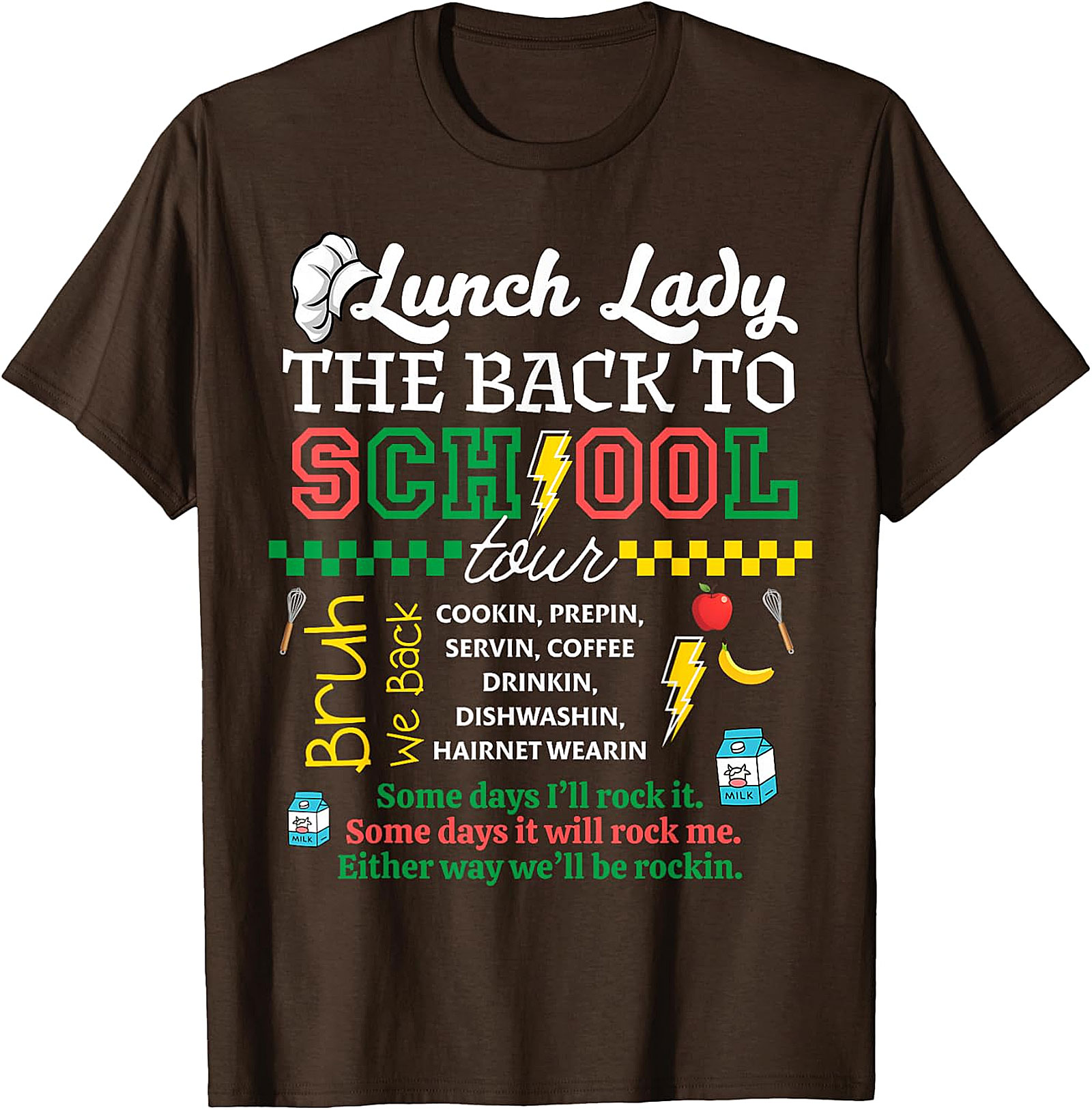 Lunch Lady Back to School Tour T-Shirt | Cafeteria Staff Gift