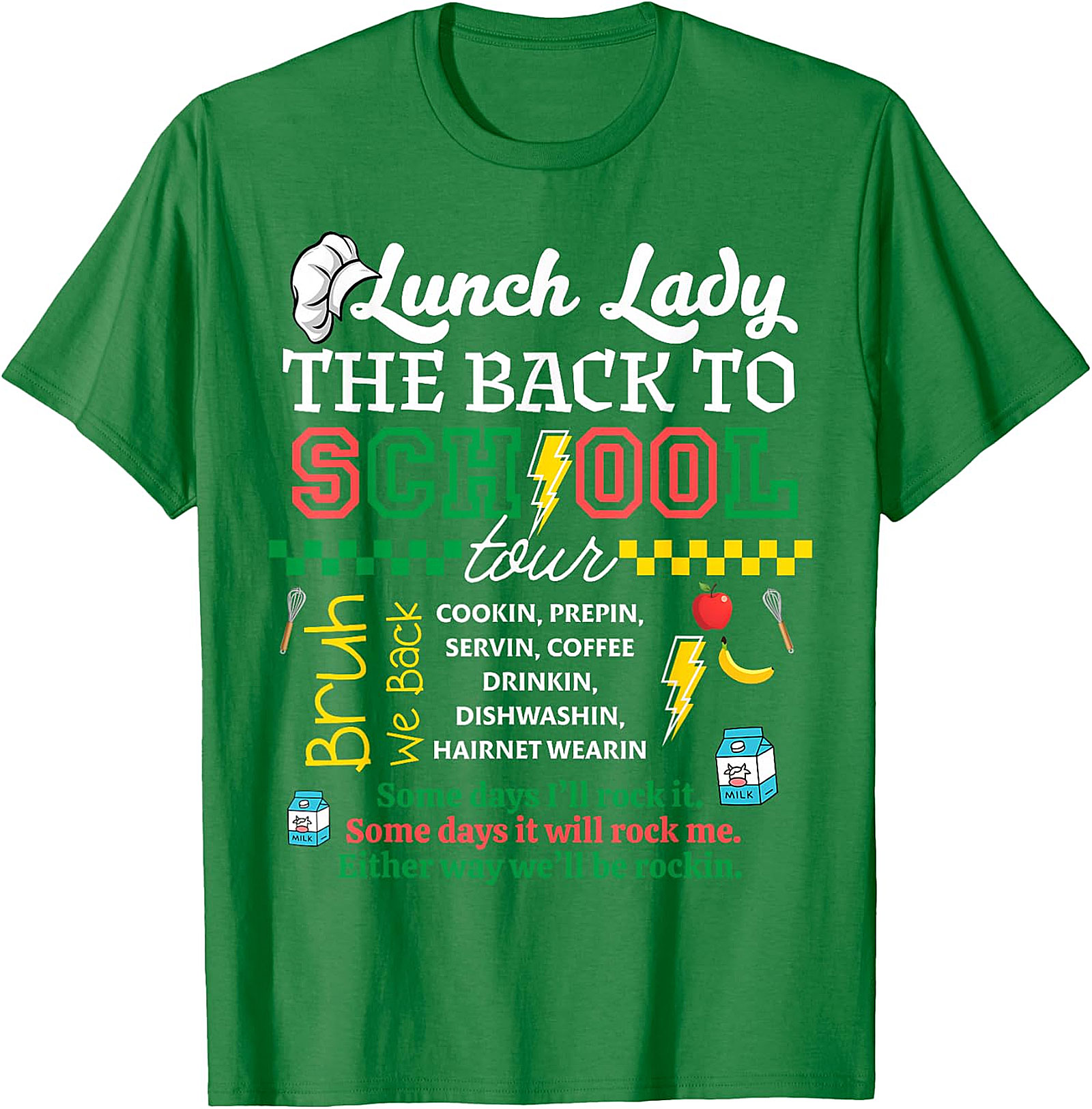 Lunch Lady Back to School Tour T-Shirt | Cafeteria Staff Gift