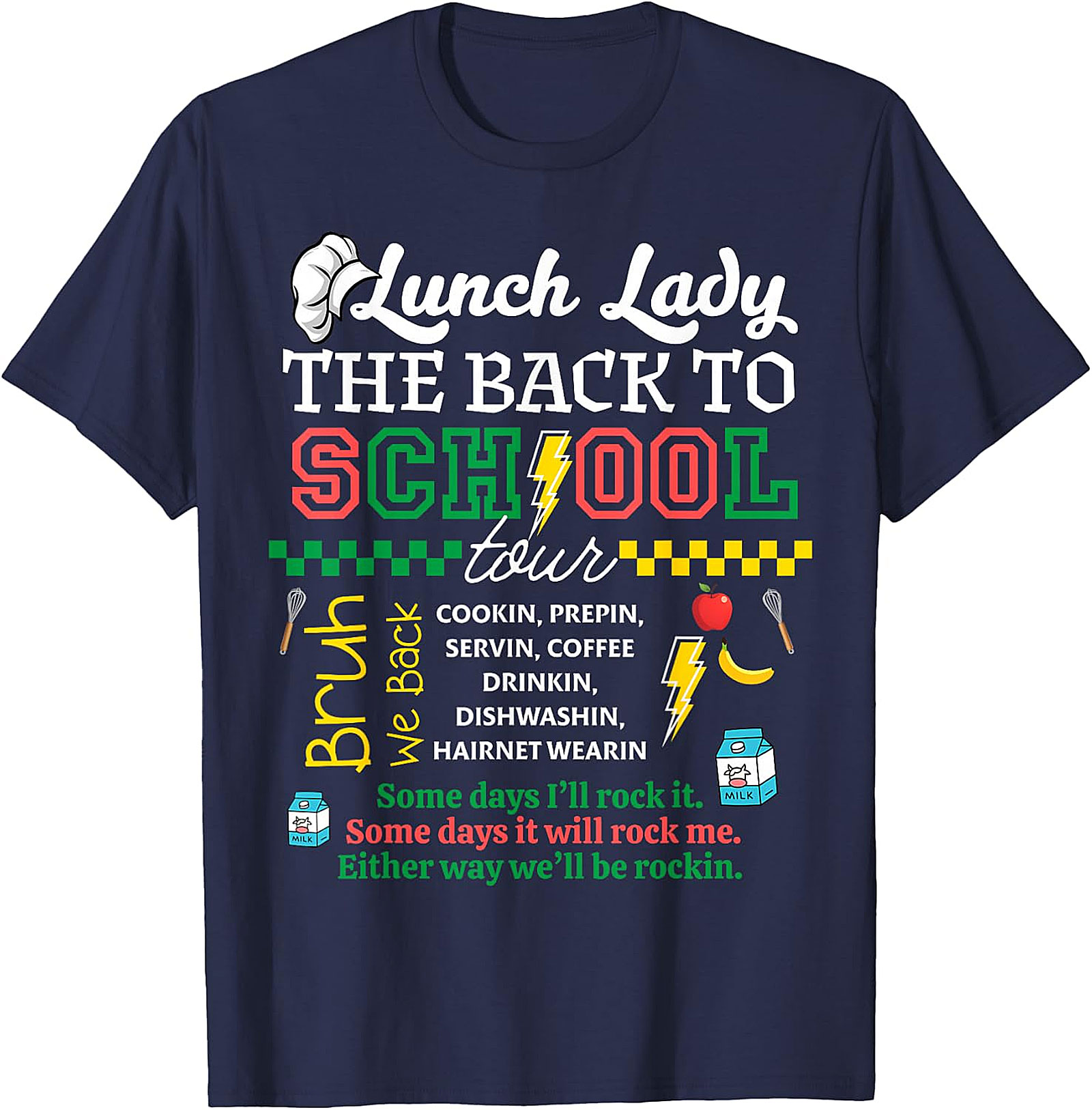 Lunch Lady Back to School Tour T-Shirt | Cafeteria Staff Gift