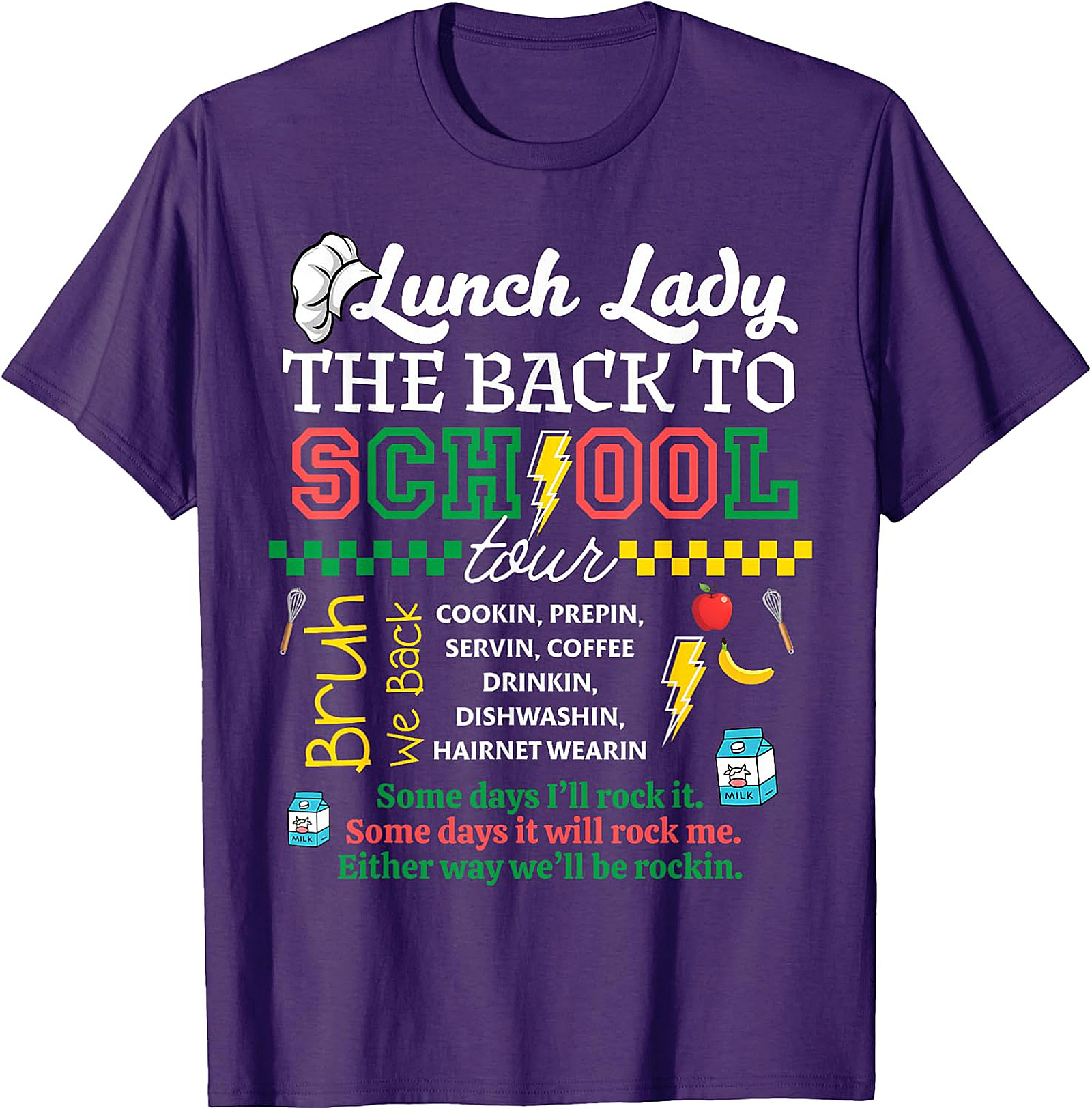 Lunch Lady Back to School Tour T-Shirt | Cafeteria Staff Gift
