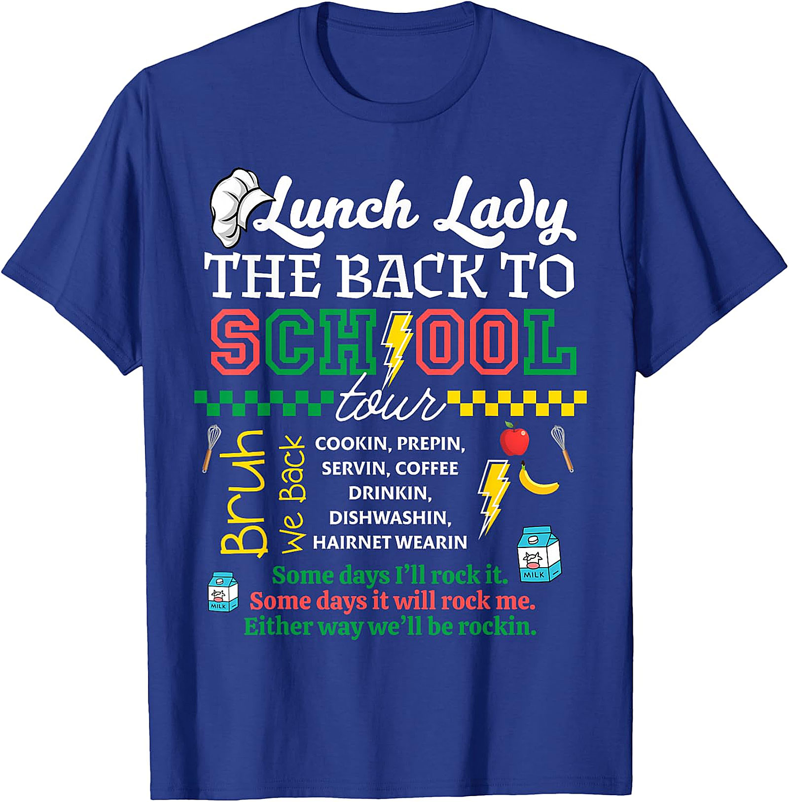 Lunch Lady Back to School Tour T-Shirt | Cafeteria Staff Gift