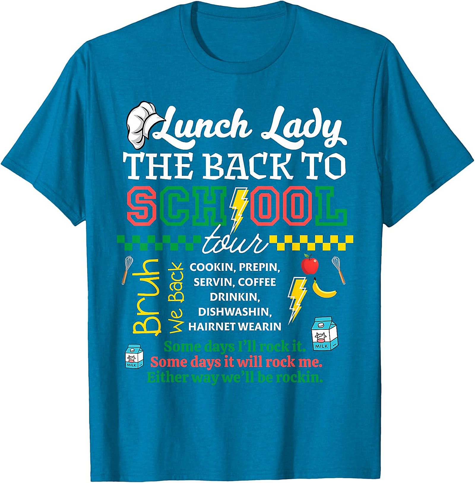Lunch Lady Back to School Tour T-Shirt | Cafeteria Staff Gift