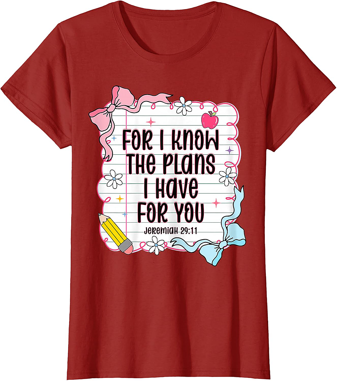  Jeremiah 29:11 Christian Back to School T-Shirt