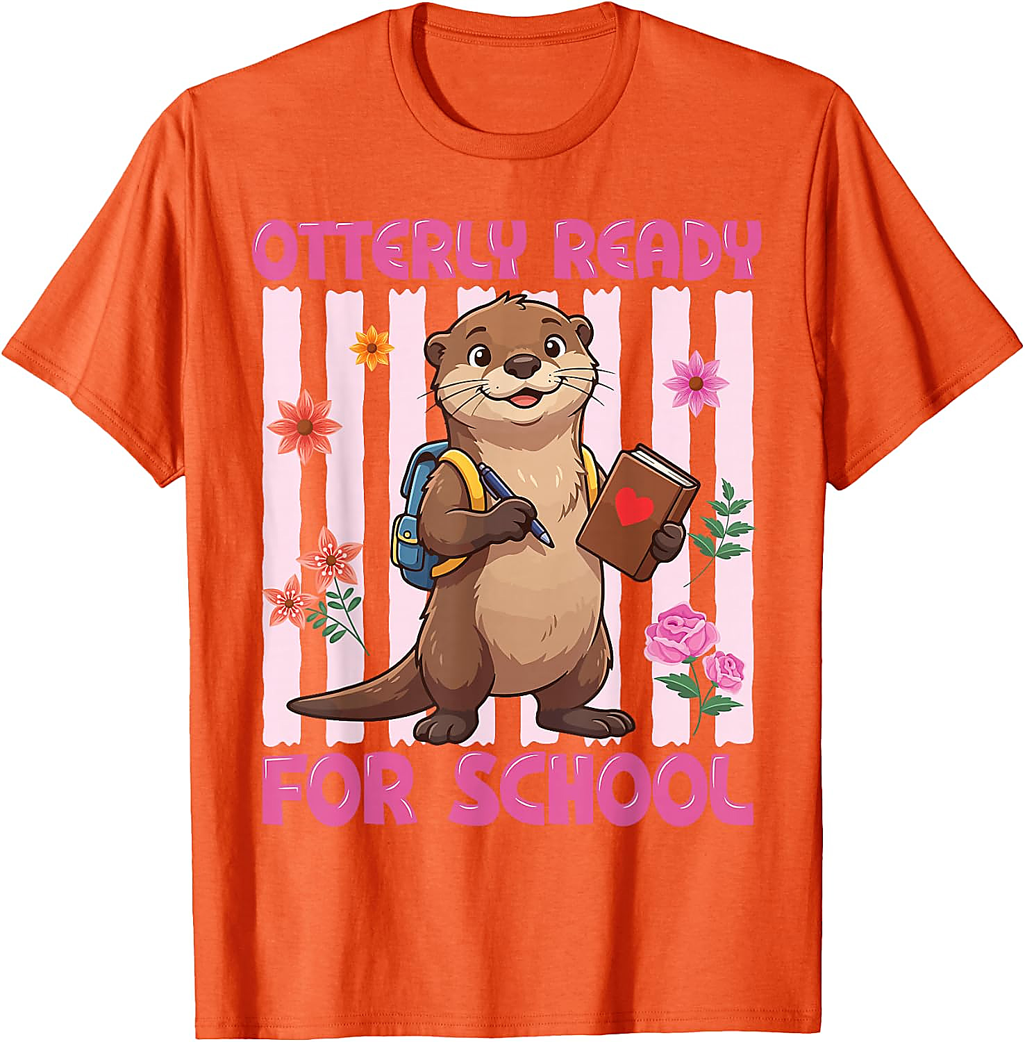 Otterly Ready for School T-Shirt | Cute Otter Graphic Tee