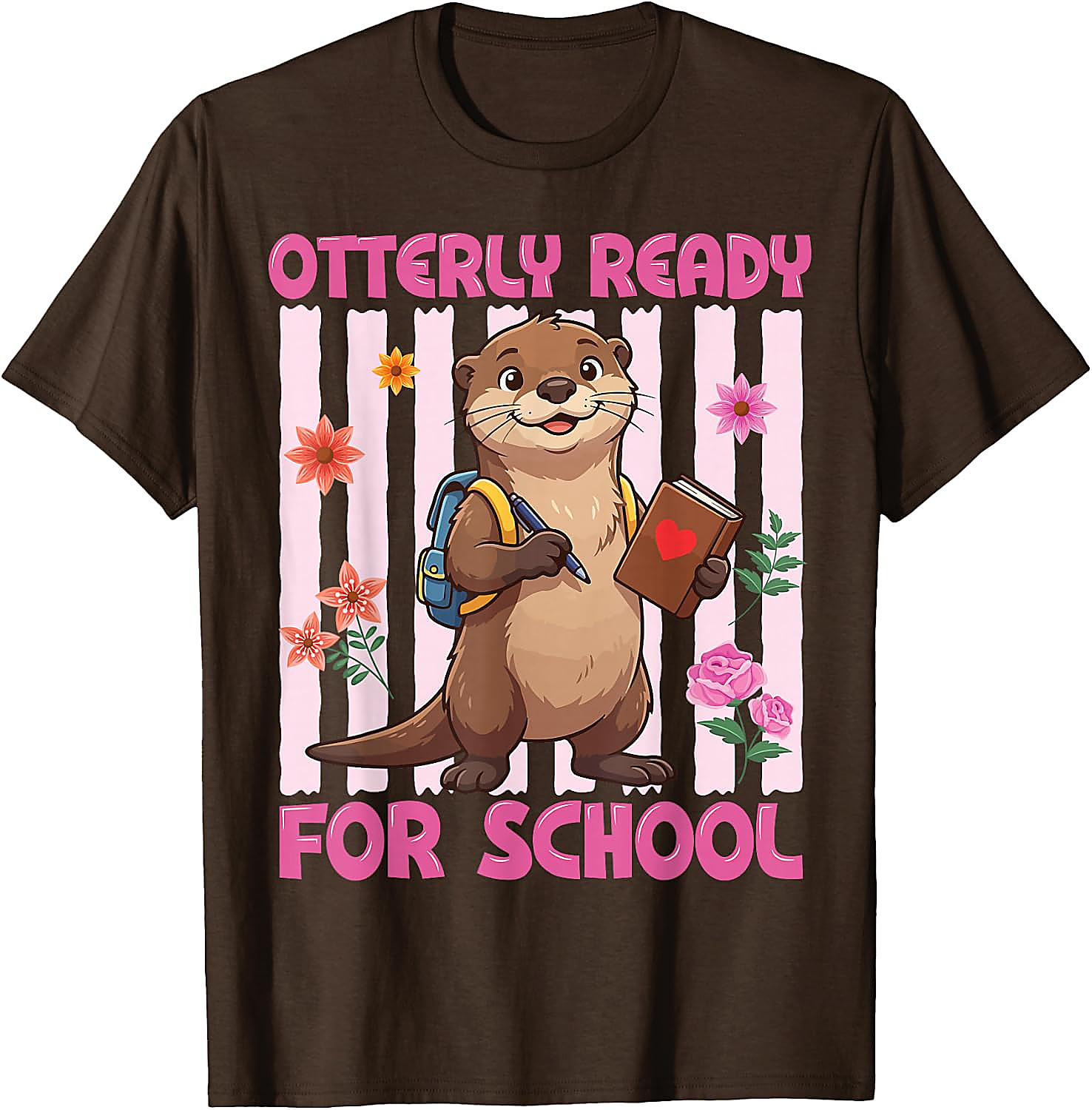 Otterly Ready for School T-Shirt | Cute Otter Graphic Tee