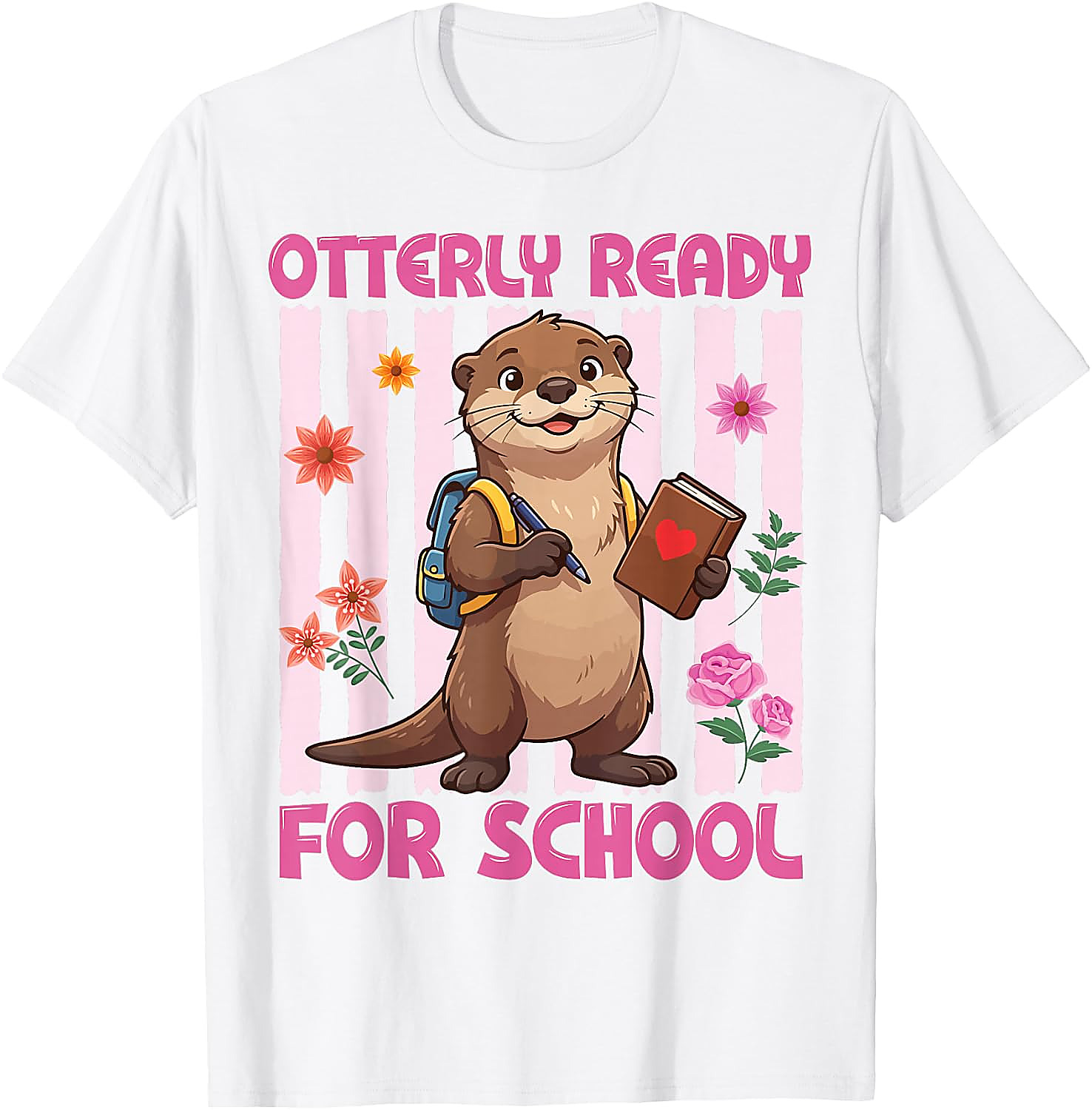 Otterly Ready for School T-Shirt | Cute Otter Graphic Tee