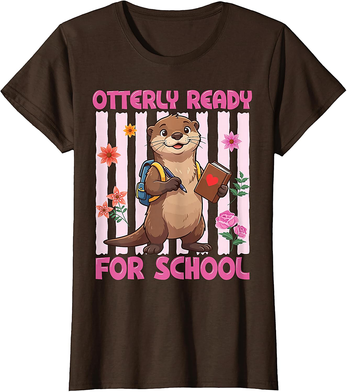 Otterly Ready for School T-Shirt | Cute Otter Graphic Tee
