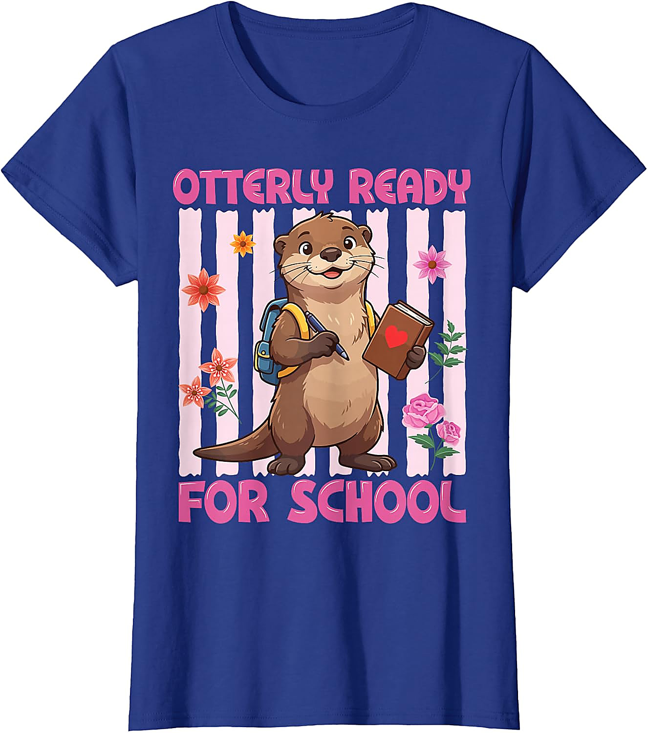 Otterly Ready for School T-Shirt | Cute Otter Graphic Tee