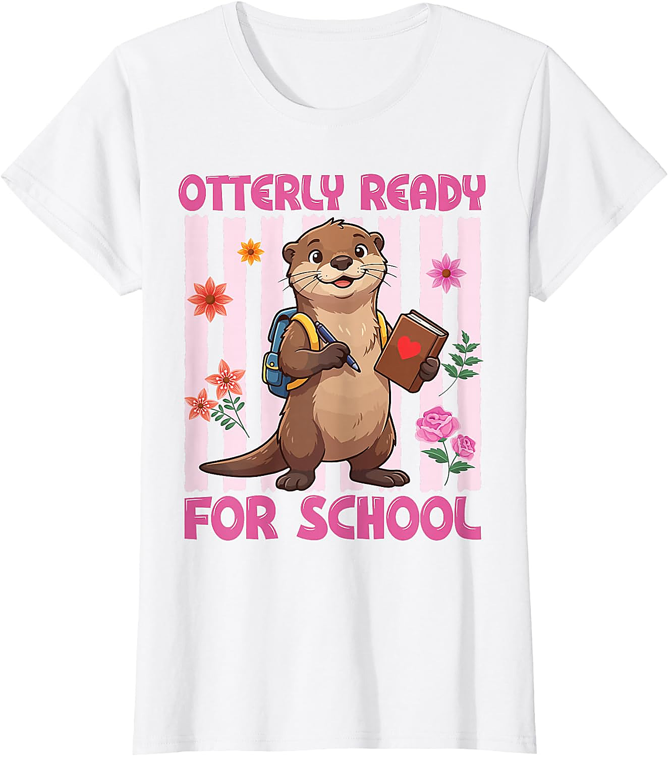 Otterly Ready for School T-Shirt | Cute Otter Graphic Tee