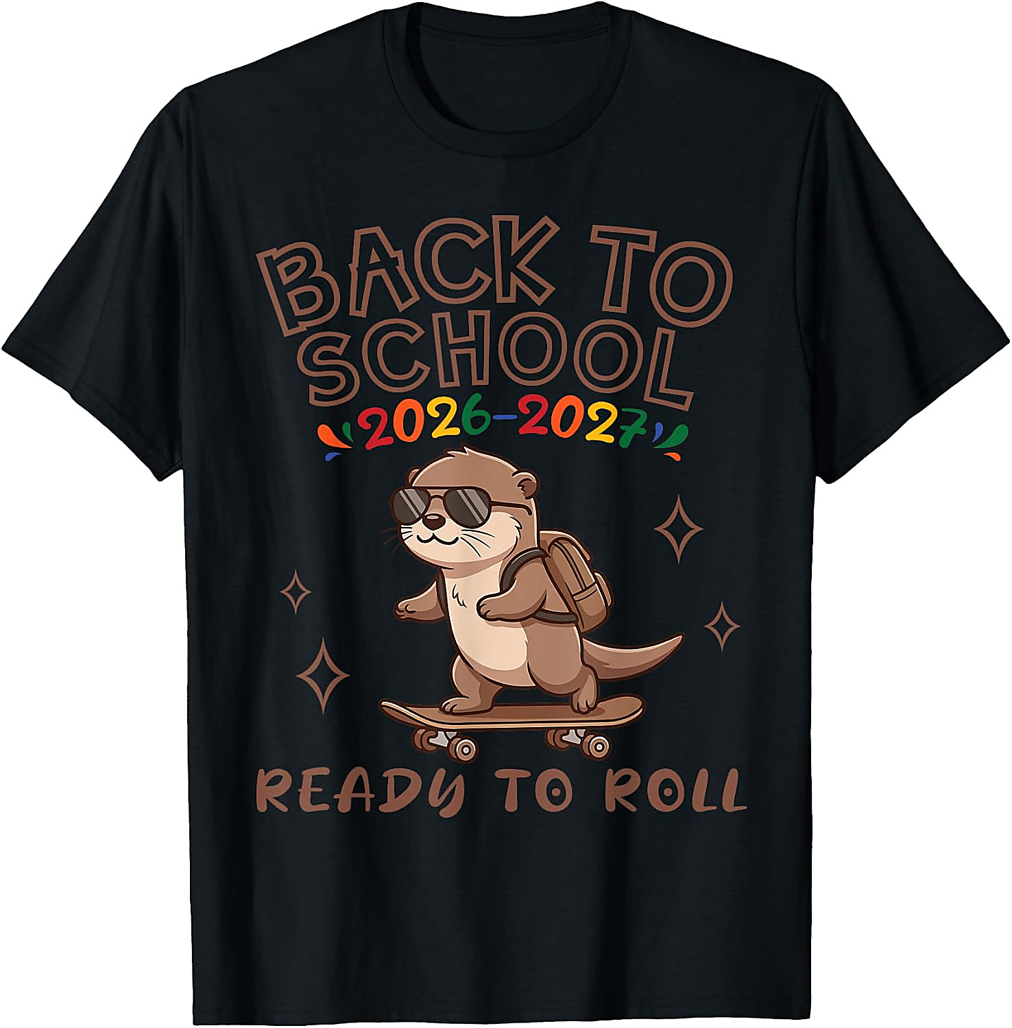 Back to School 2026 Otter T-Shirt | Funny Skater Tee