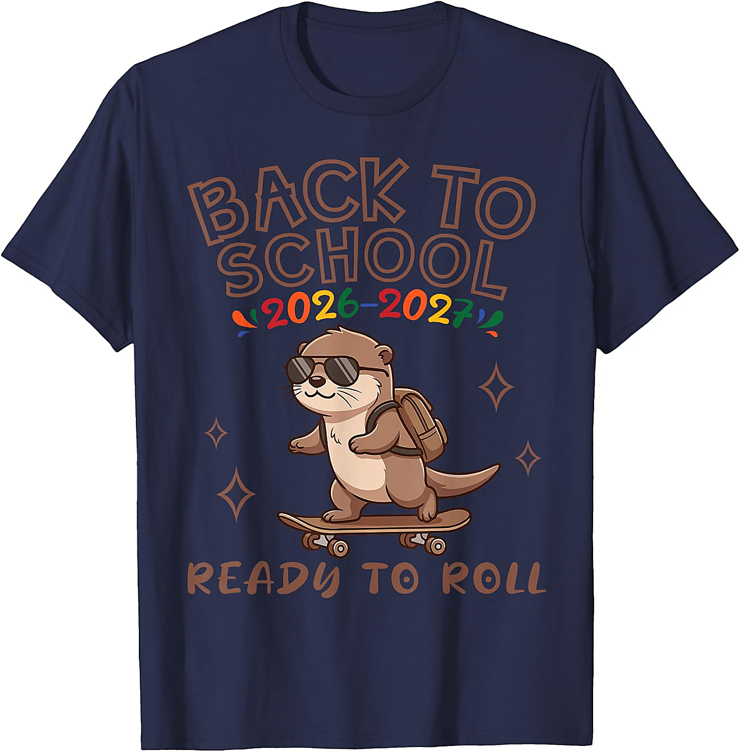 Back to School 2026 Otter T-Shirt | Funny Skater Tee