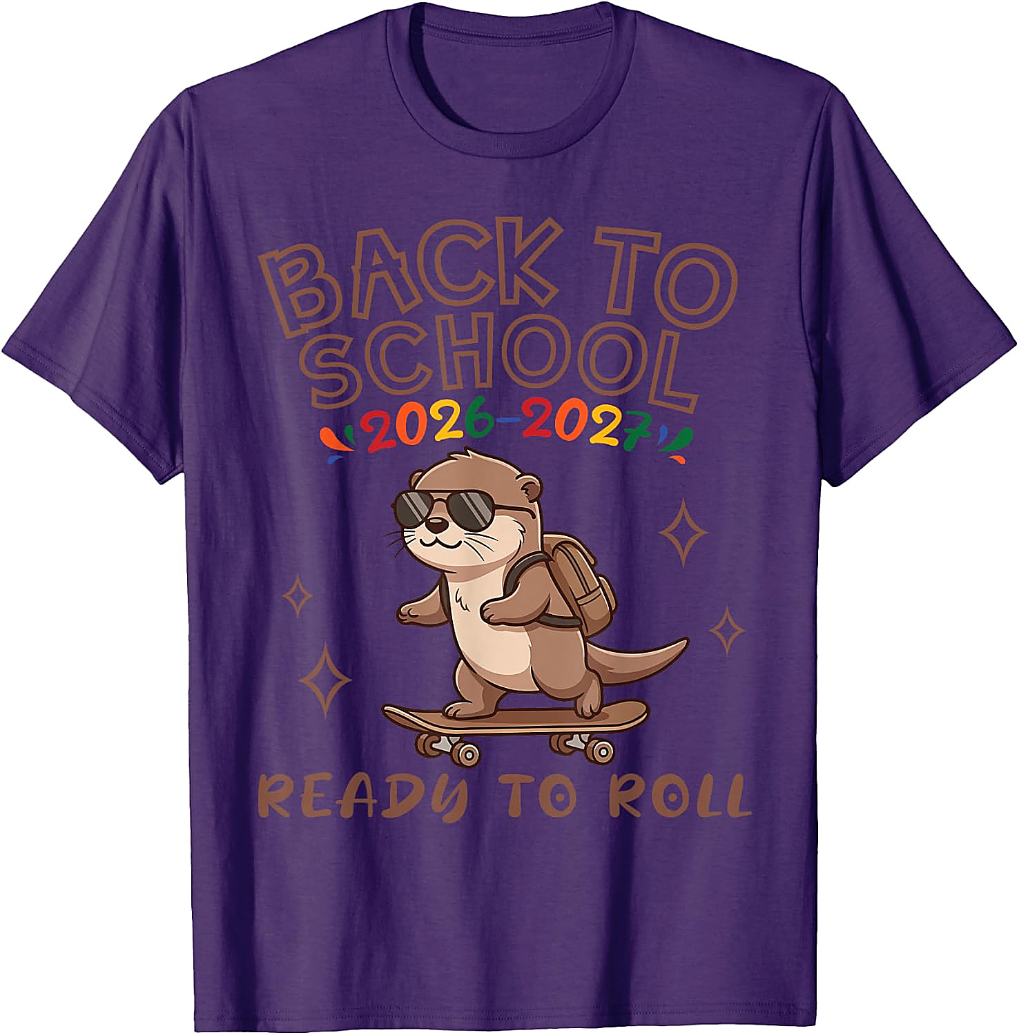 Back to School 2026 Otter T-Shirt | Funny Skater Tee