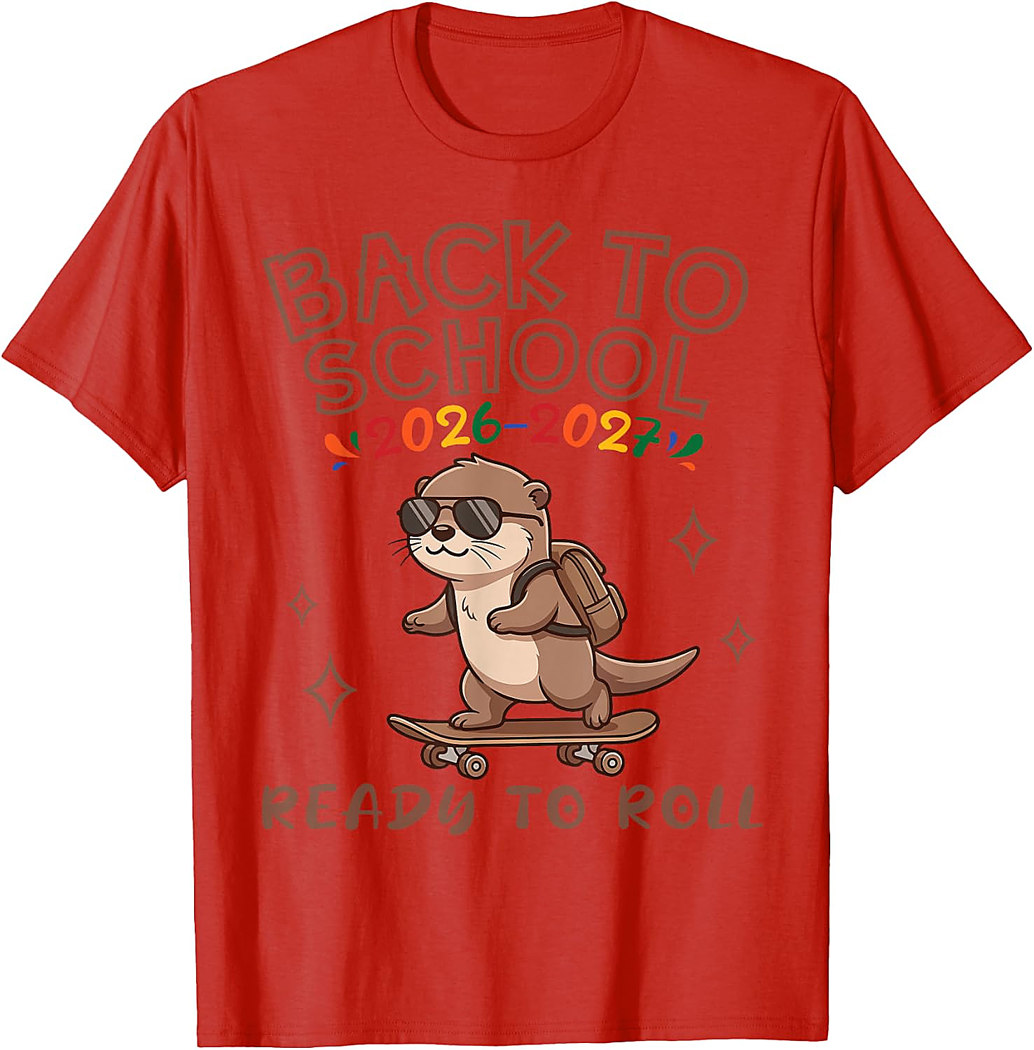 Back to School 2026 Otter T-Shirt | Funny Skater Tee