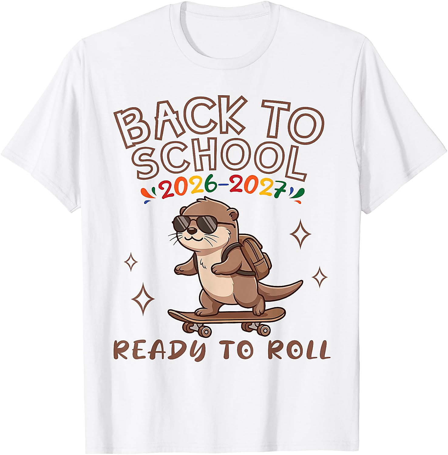 Back to School 2026 Otter T-Shirt | Funny Skater Tee