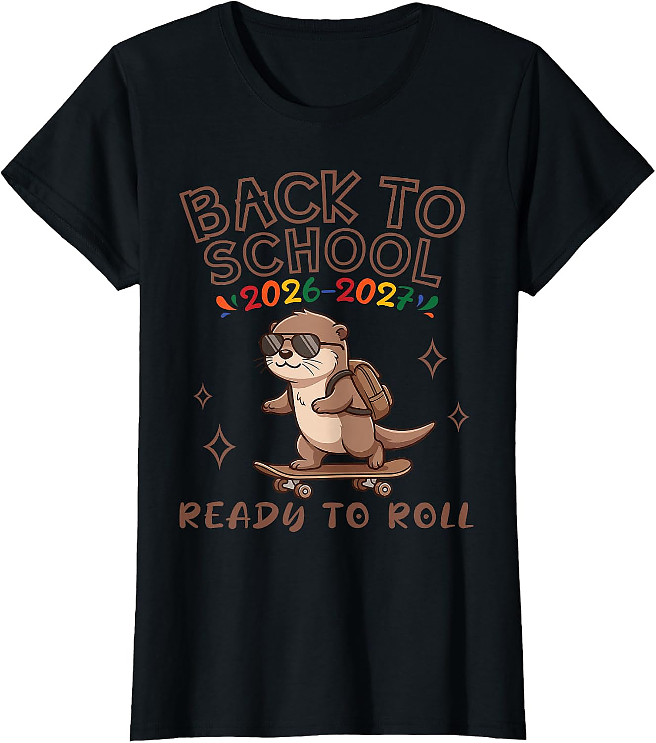 Back to School 2026 Otter T-Shirt | Funny Skater Tee