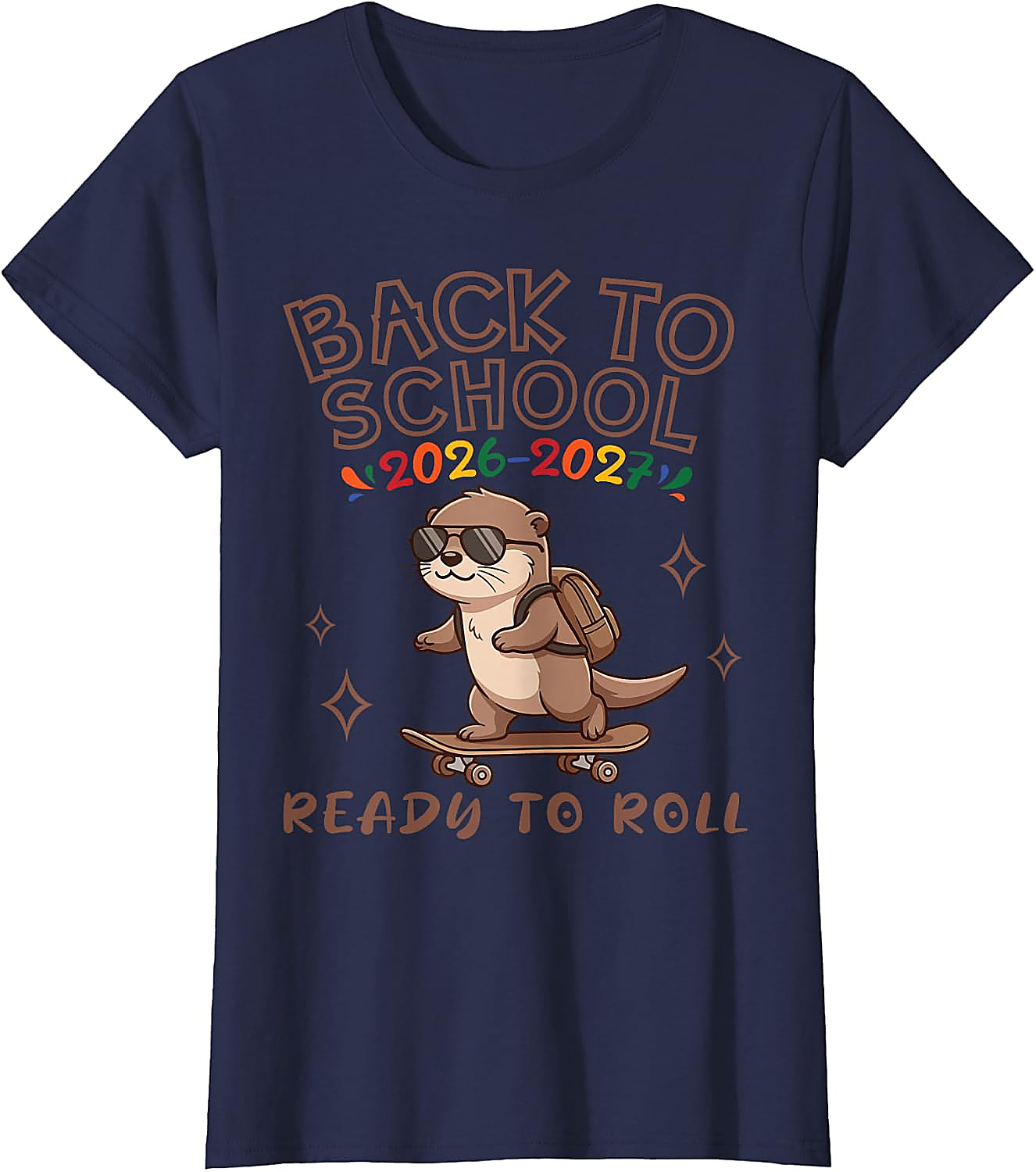 Back to School 2026 Otter T-Shirt | Funny Skater Tee