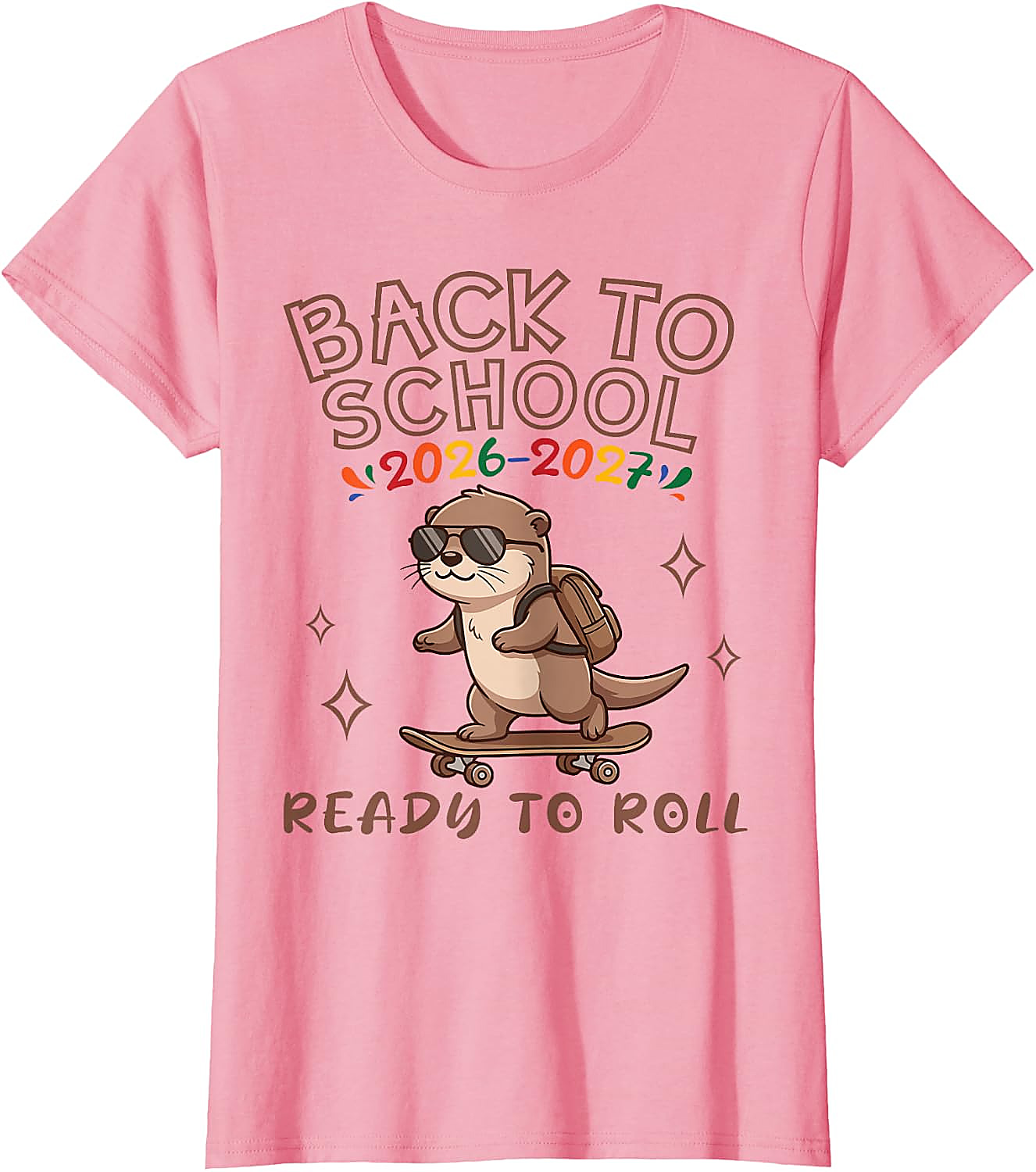 Back to School 2026 Otter T-Shirt | Funny Skater Tee