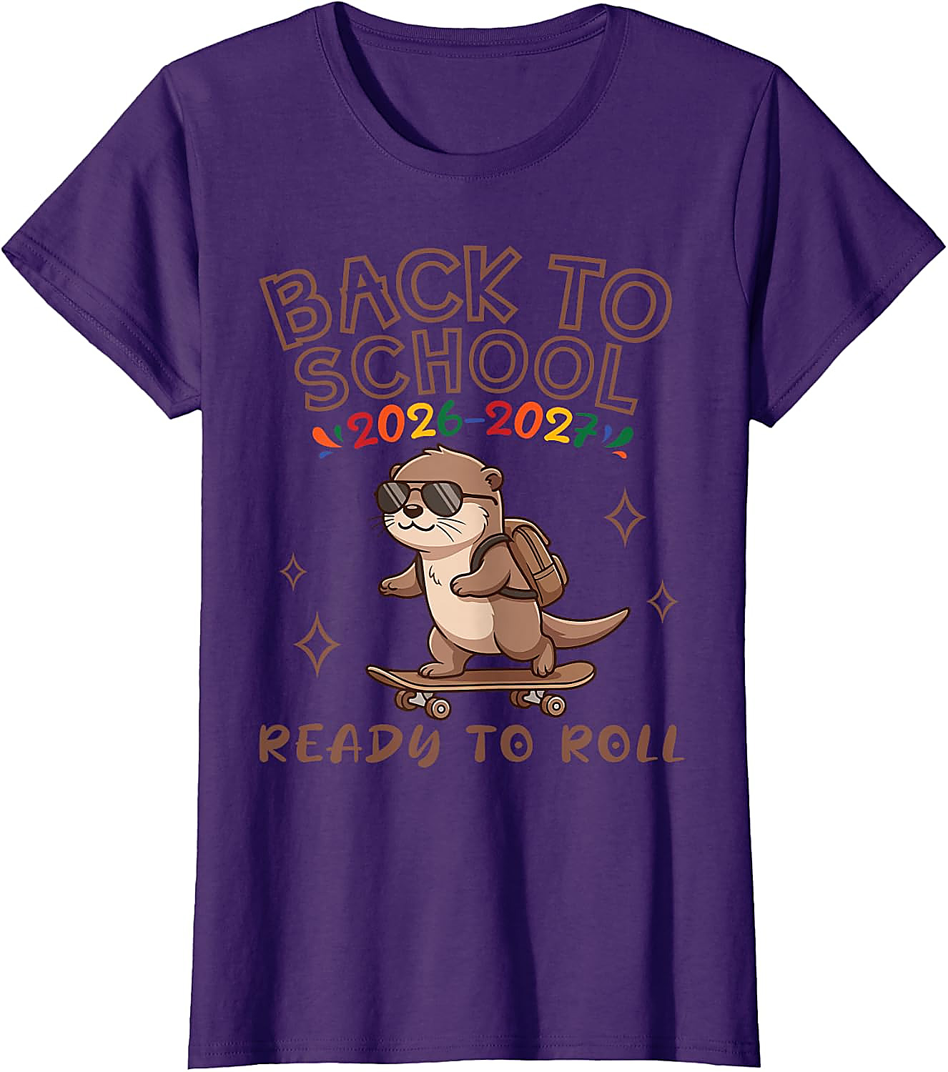 Back to School 2026 Otter T-Shirt | Funny Skater Tee