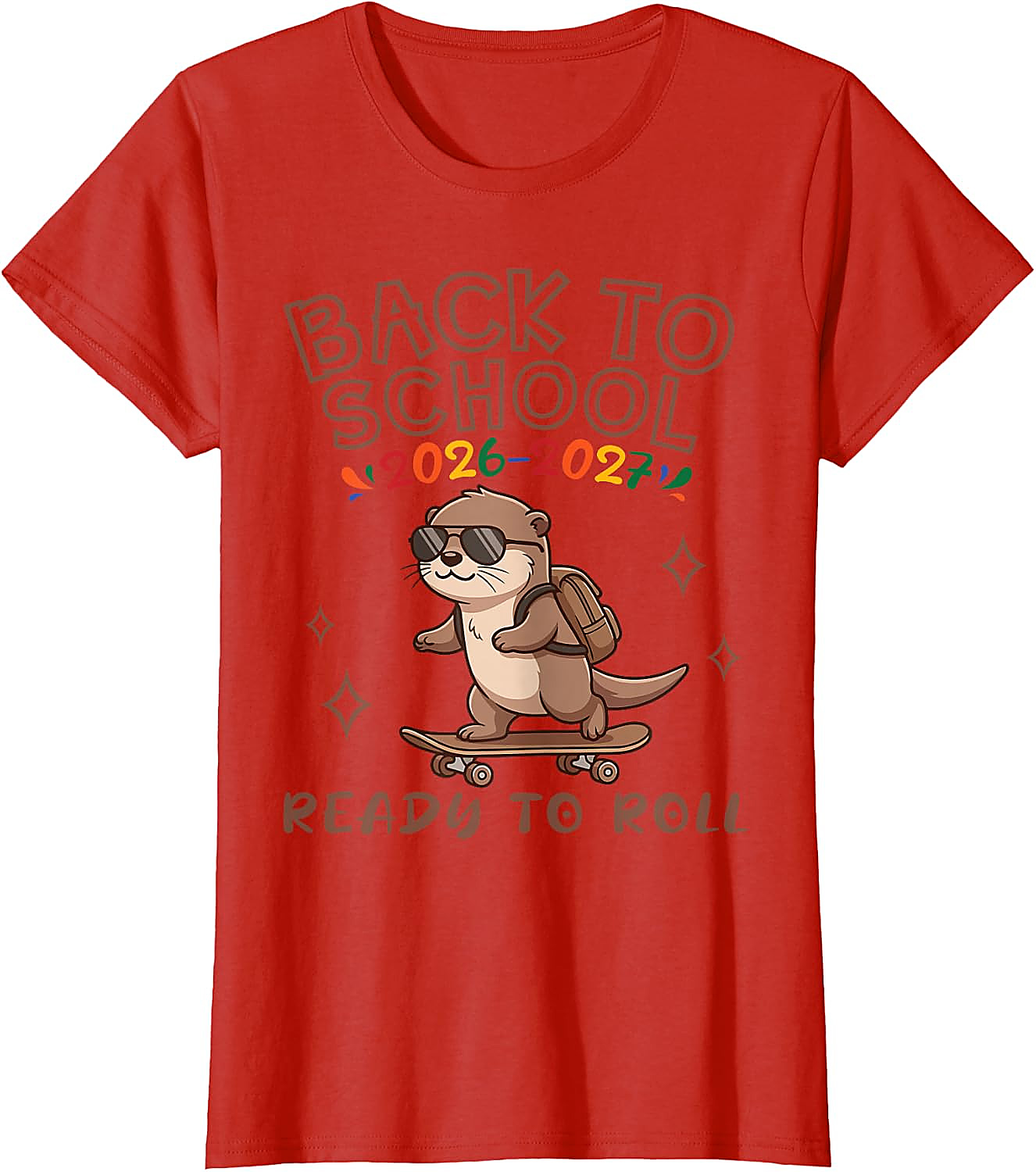 Back to School 2026 Otter T-Shirt | Funny Skater Tee