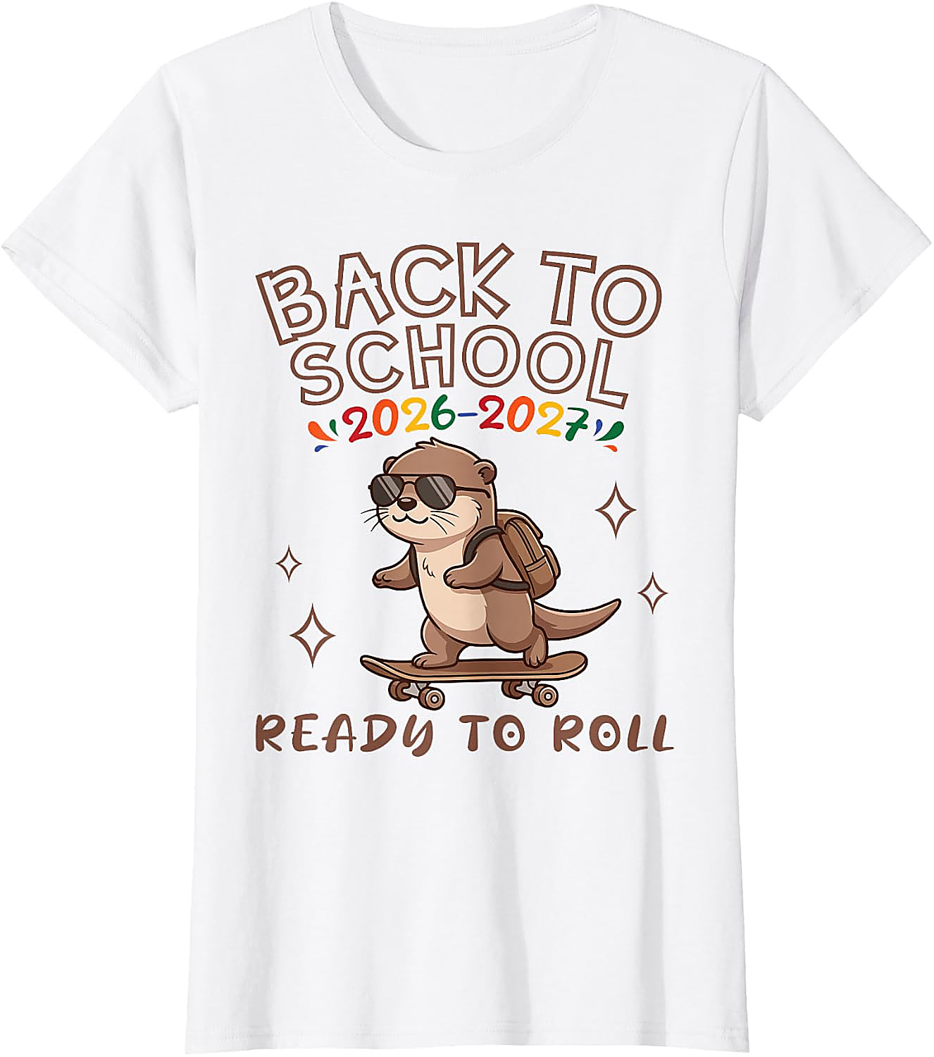 Back to School 2026 Otter T-Shirt | Funny Skater Tee