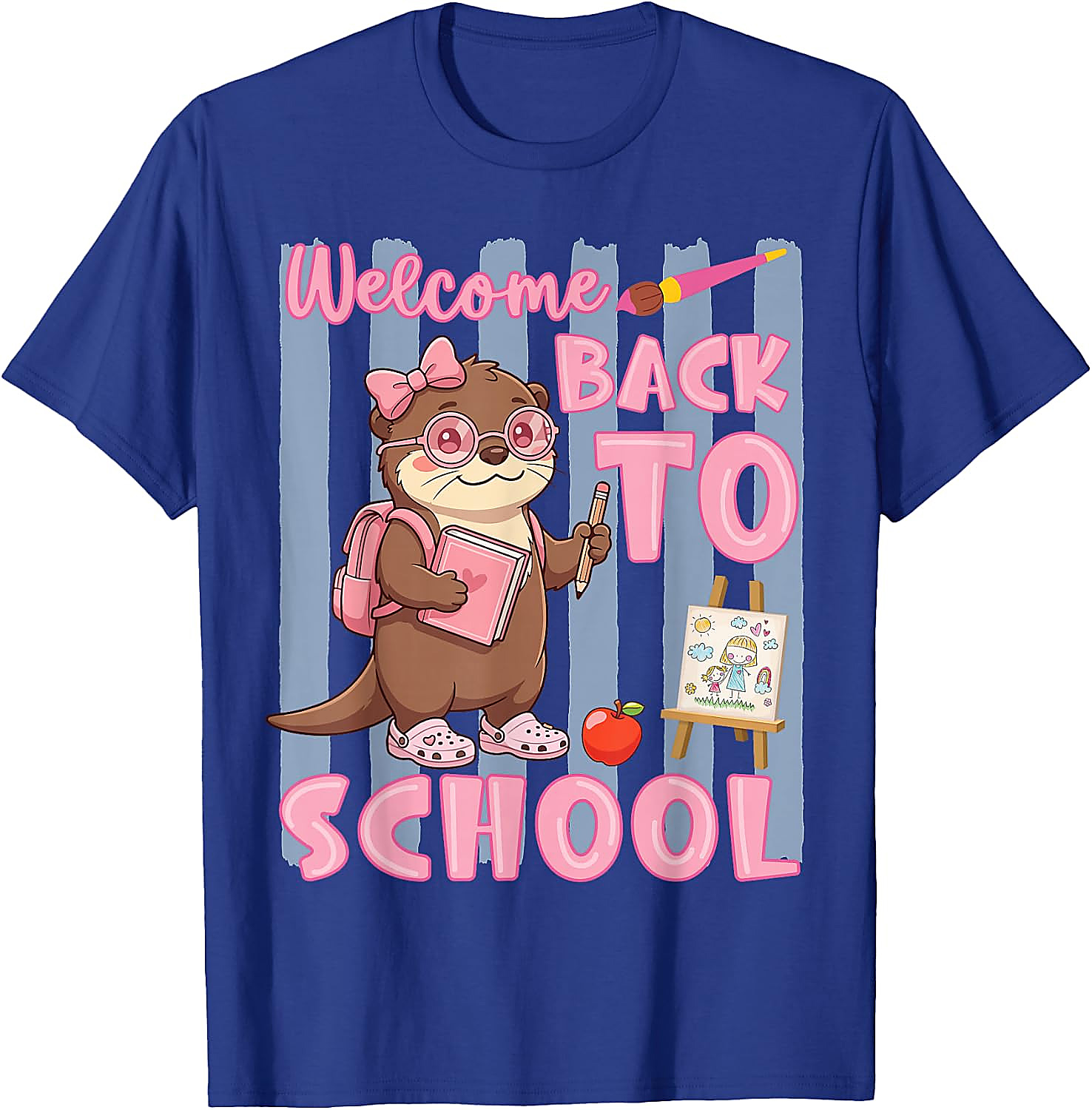Back to School Otter Shirt for Girls | Cute Student Tee