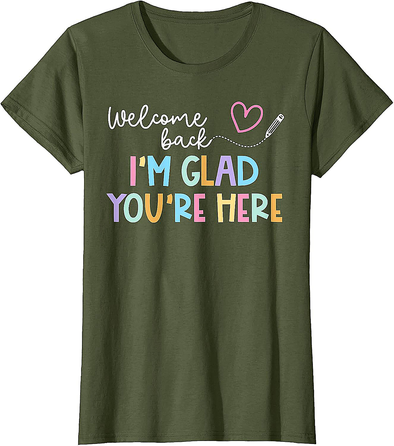  Welcome Back Teacher T-Shirt Glad You're Here Tee