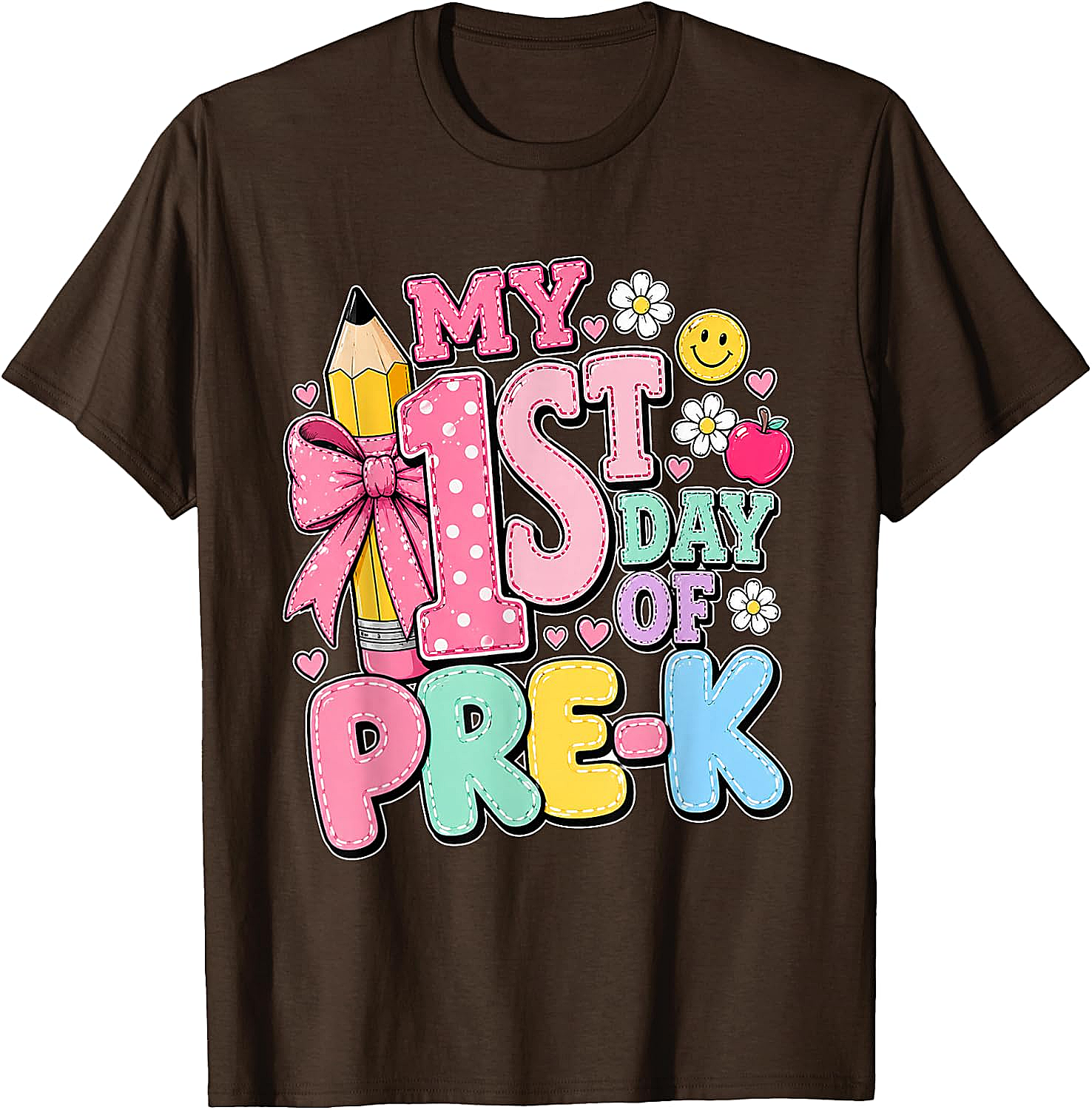 First Day of Pre-K T-Shirt Girls Back to School Tee