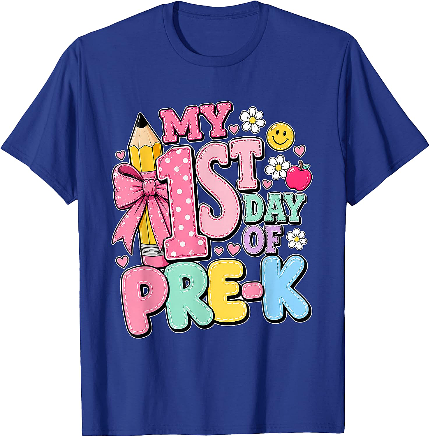 First Day of Pre-K T-Shirt Girls Back to School Tee