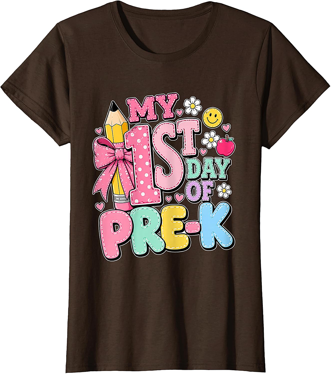 First Day of Pre-K T-Shirt Girls Back to School Tee
