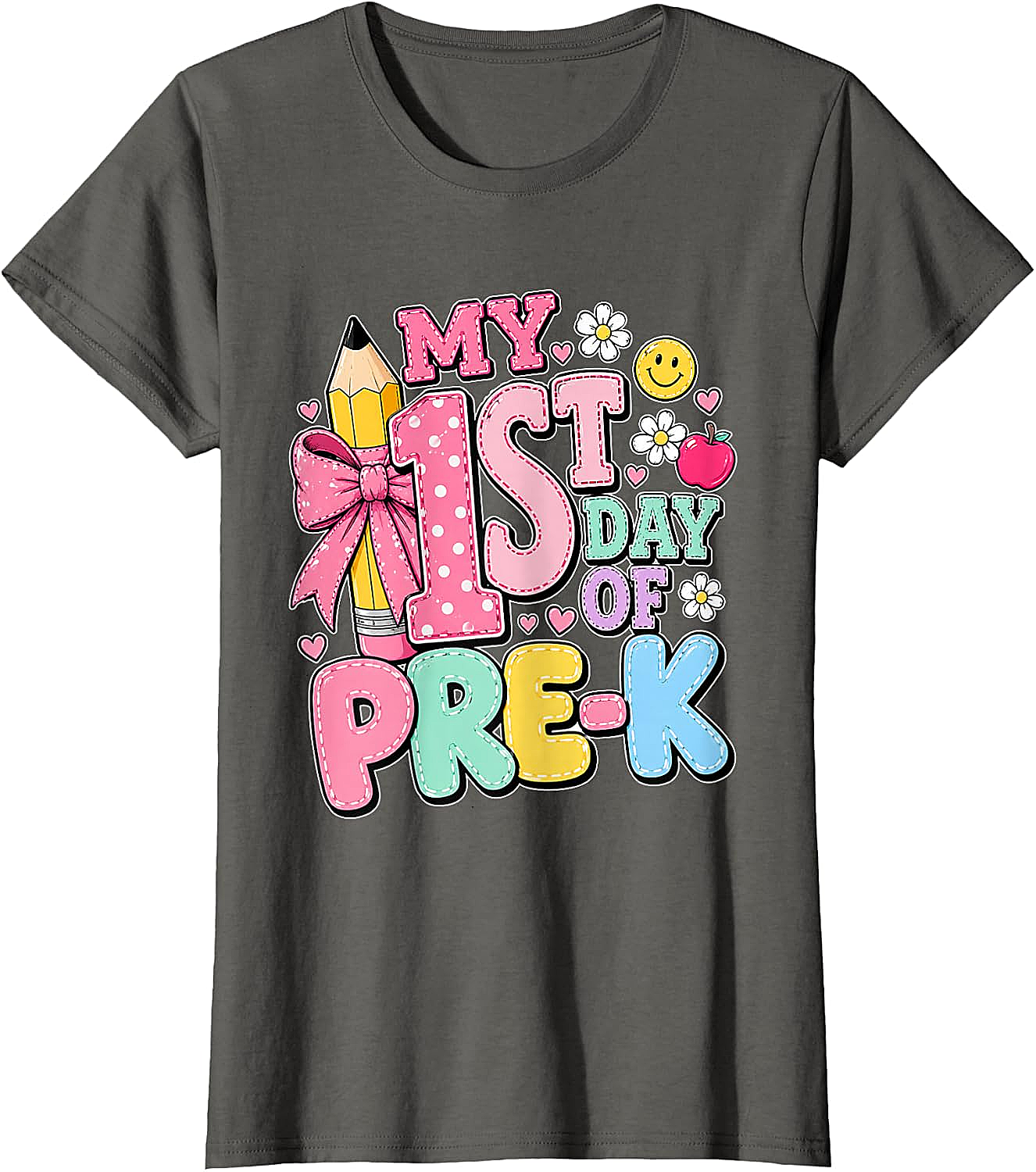 First Day of Pre-K T-Shirt Girls Back to School Tee