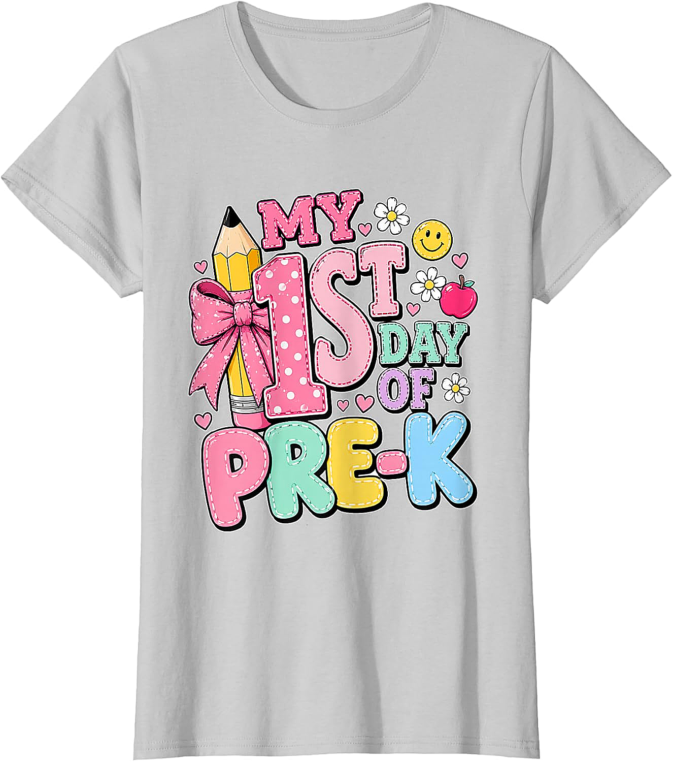 First Day of Pre-K T-Shirt Girls Back to School Tee