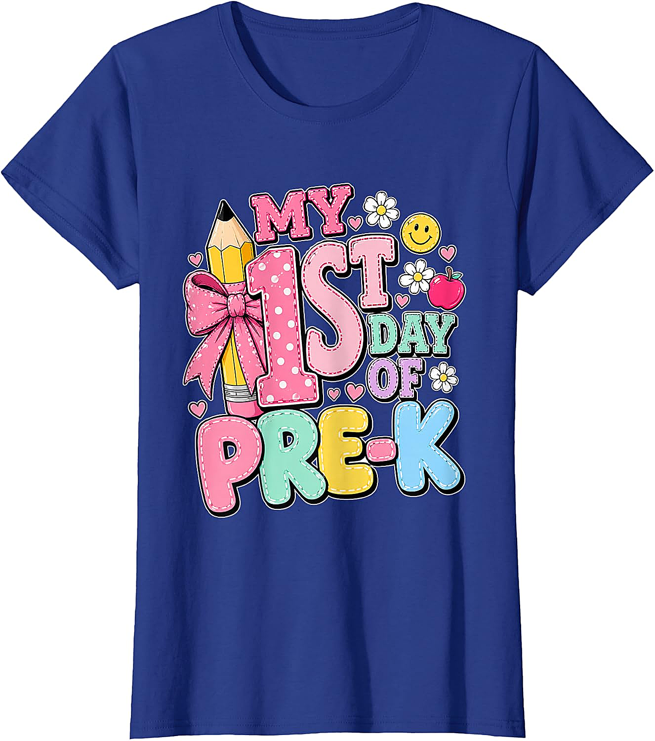 First Day of Pre-K T-Shirt Girls Back to School Tee