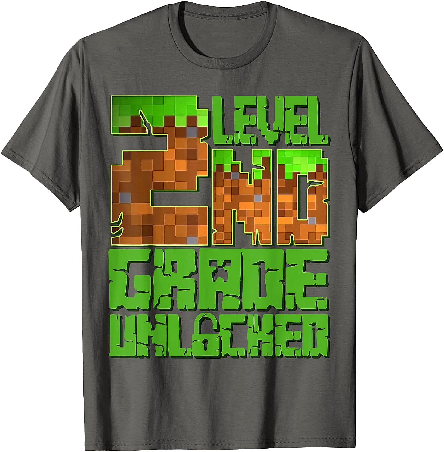 Level 2nd Grade Unlocked Game Pixel T-Shirt