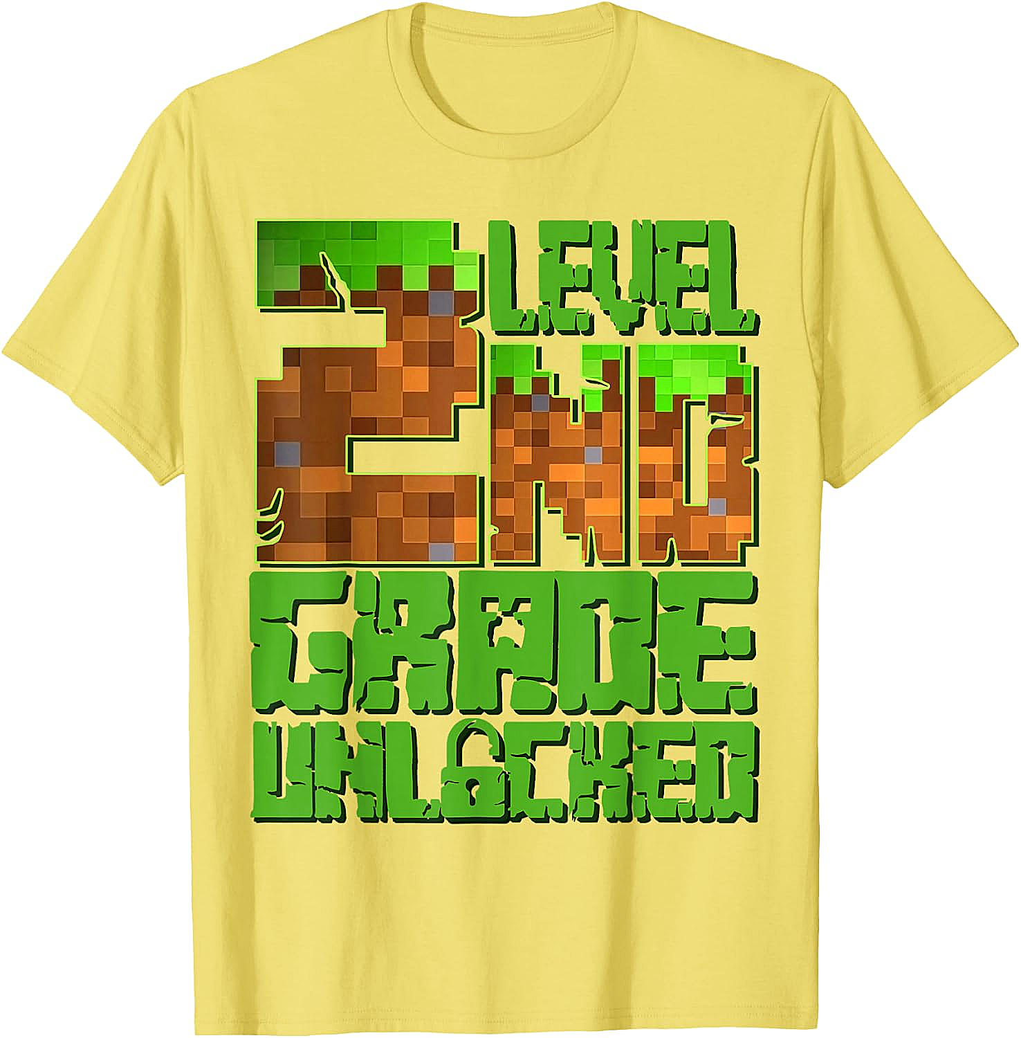 Level 2nd Grade Unlocked Game Pixel T-Shirt