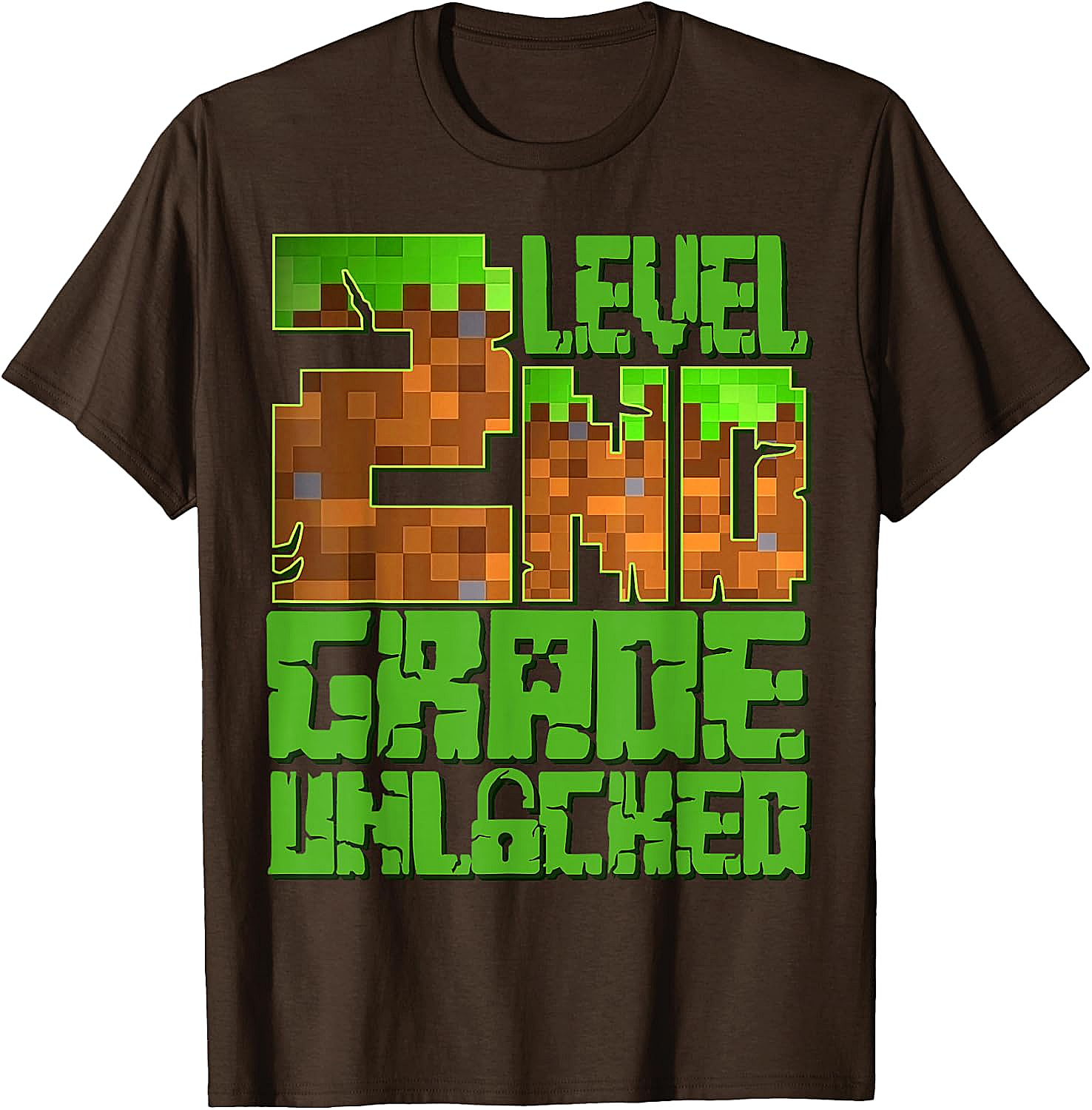 Level 2nd Grade Unlocked Game Pixel T-Shirt