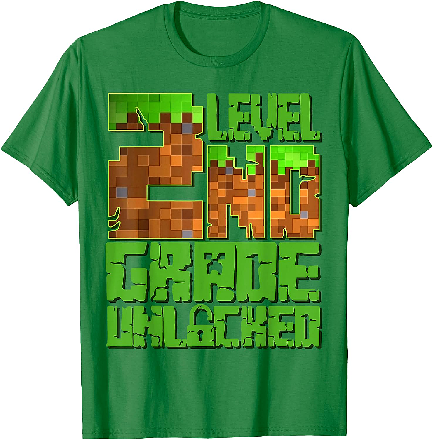 Level 2nd Grade Unlocked Game Pixel T-Shirt