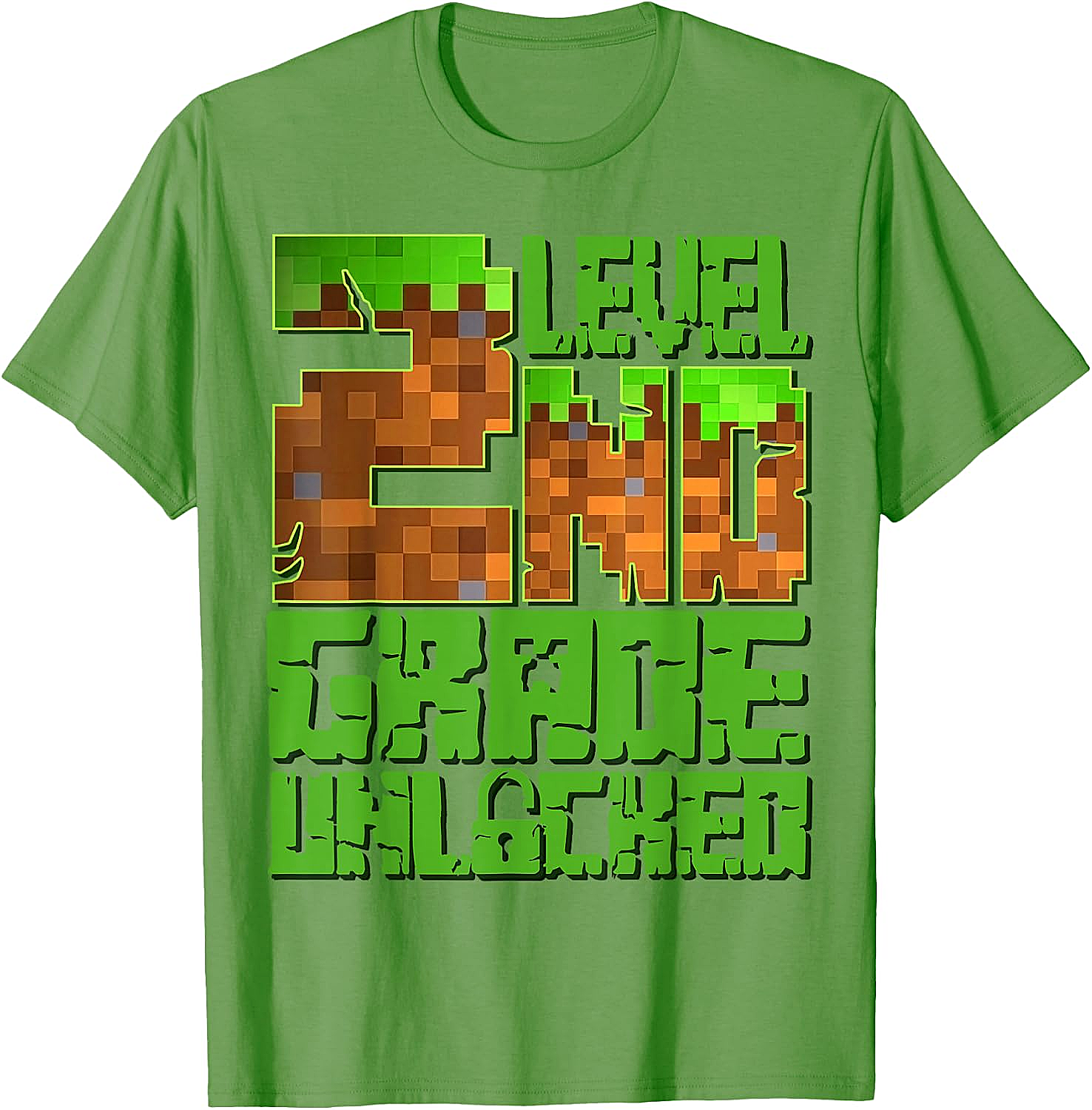 Level 2nd Grade Unlocked Game Pixel T-Shirt