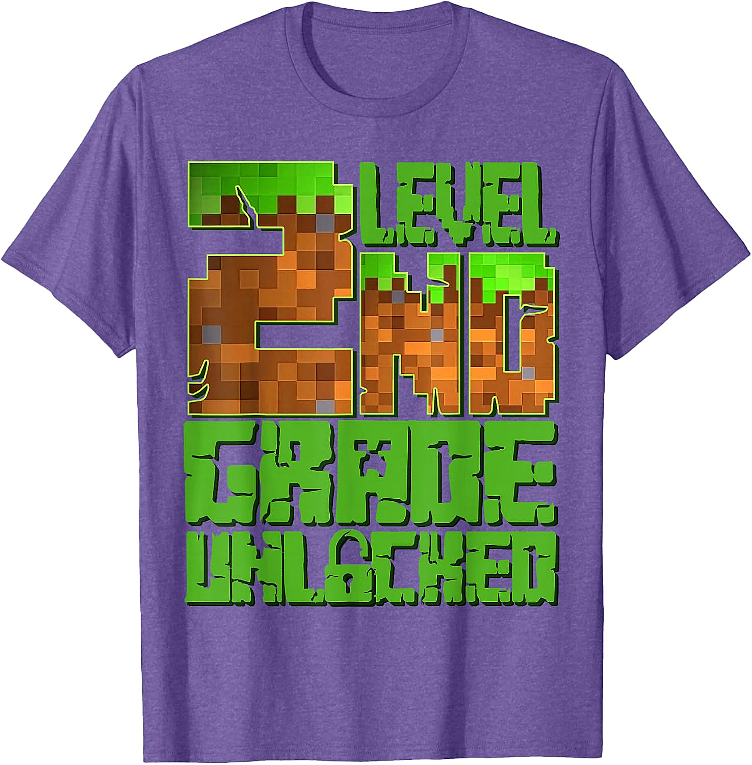 Level 2nd Grade Unlocked Game Pixel T-Shirt