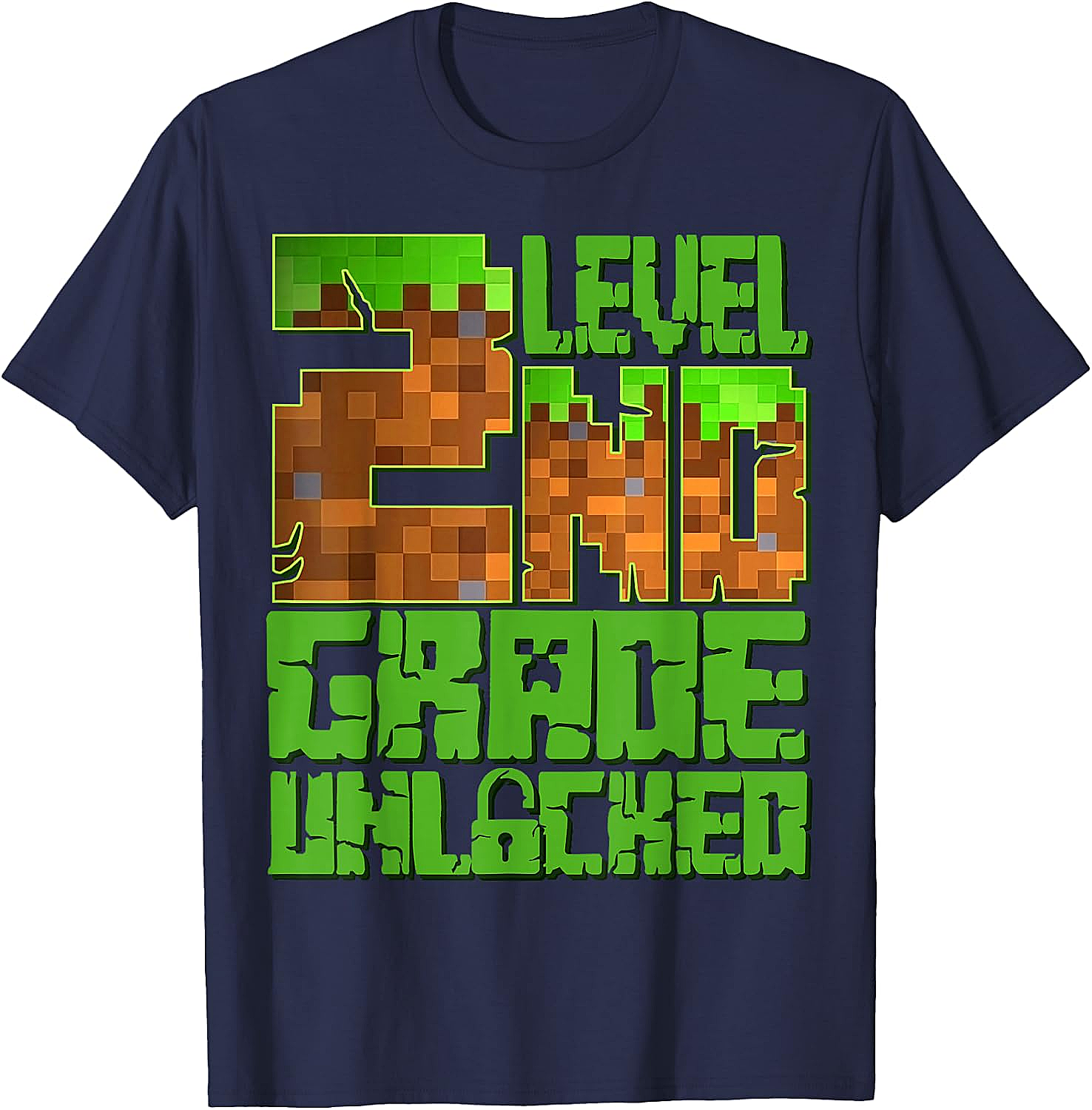 Level 2nd Grade Unlocked Game Pixel T-Shirt