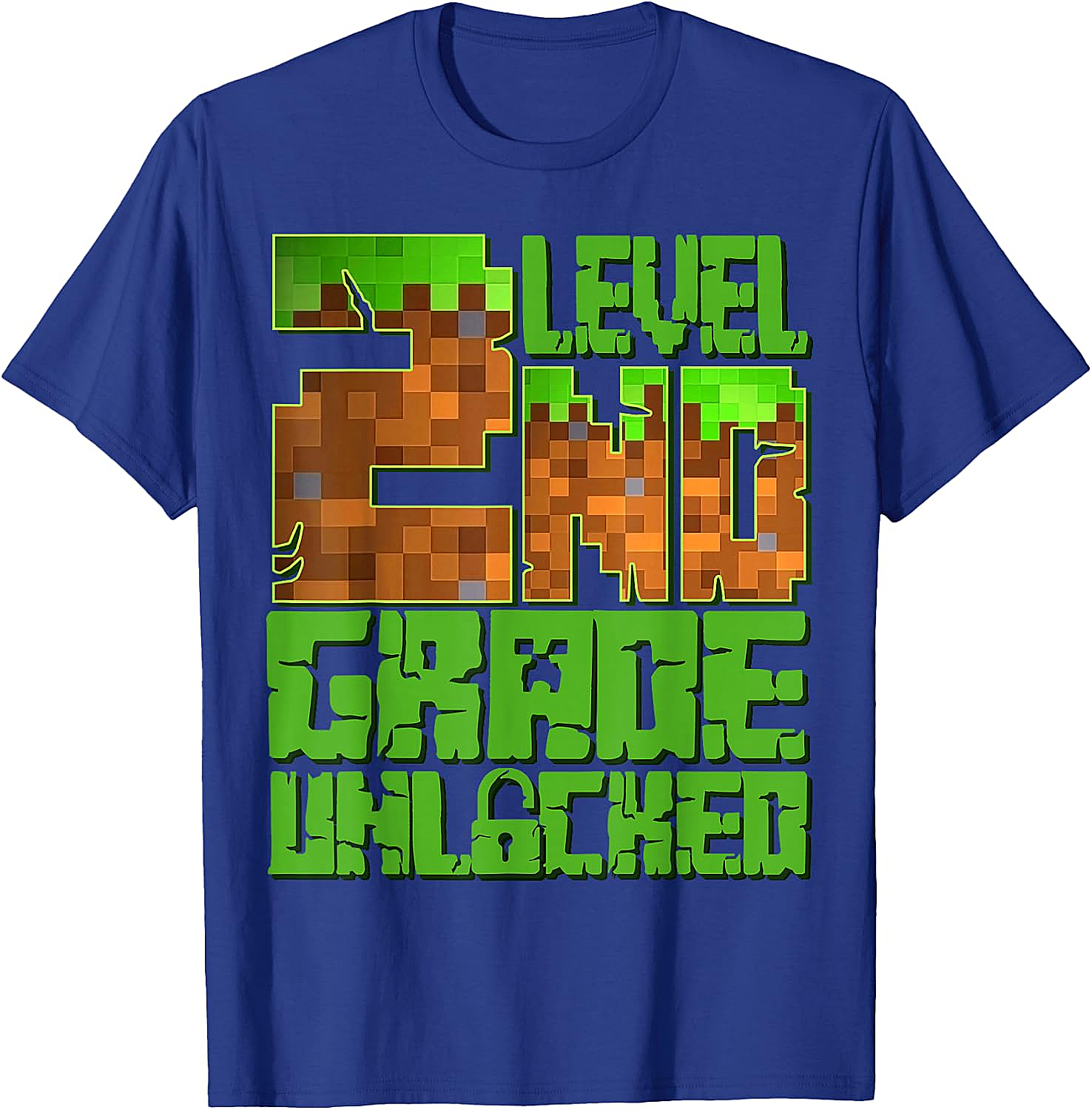 Level 2nd Grade Unlocked Game Pixel T-Shirt