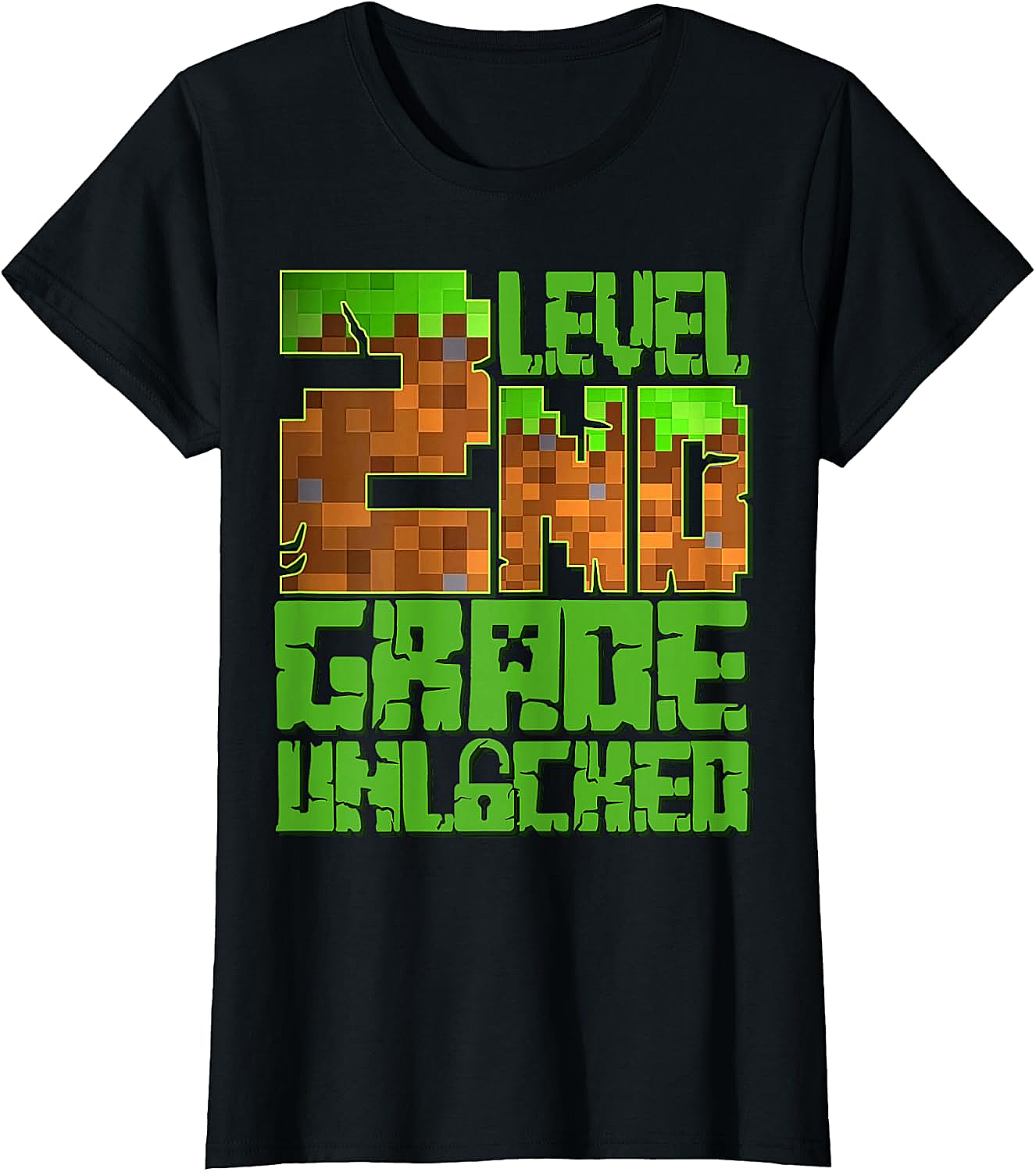 Level 2nd Grade Unlocked Game Pixel T-Shirt