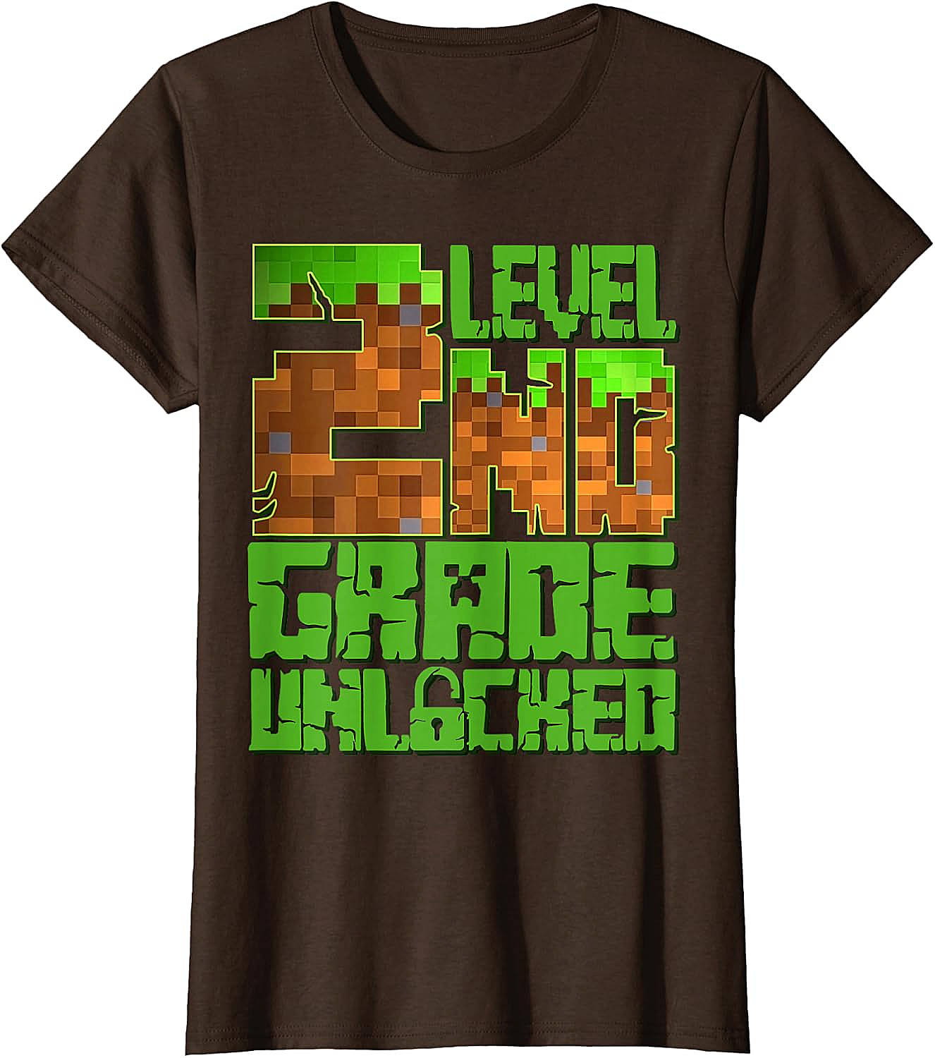 Level 2nd Grade Unlocked Game Pixel T-Shirt